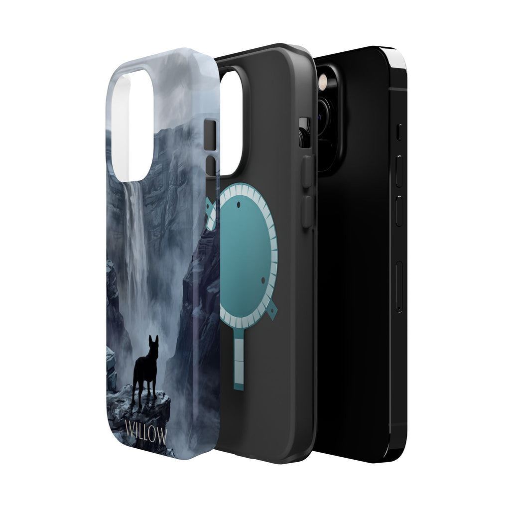 Personalized French Bulldog Misty Waterfall Phone Case — Wireless Charging Cover