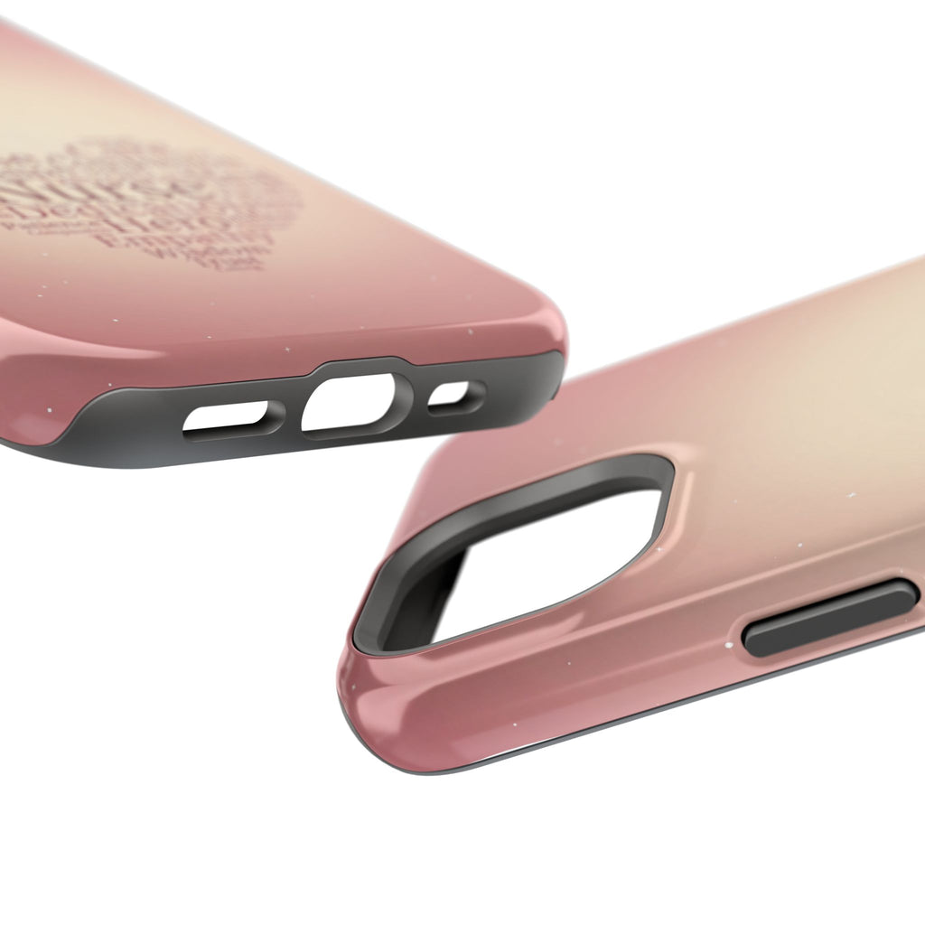Nurse Heart Word Art Phone Case — Impact-Resistant Wireless Charging Cover