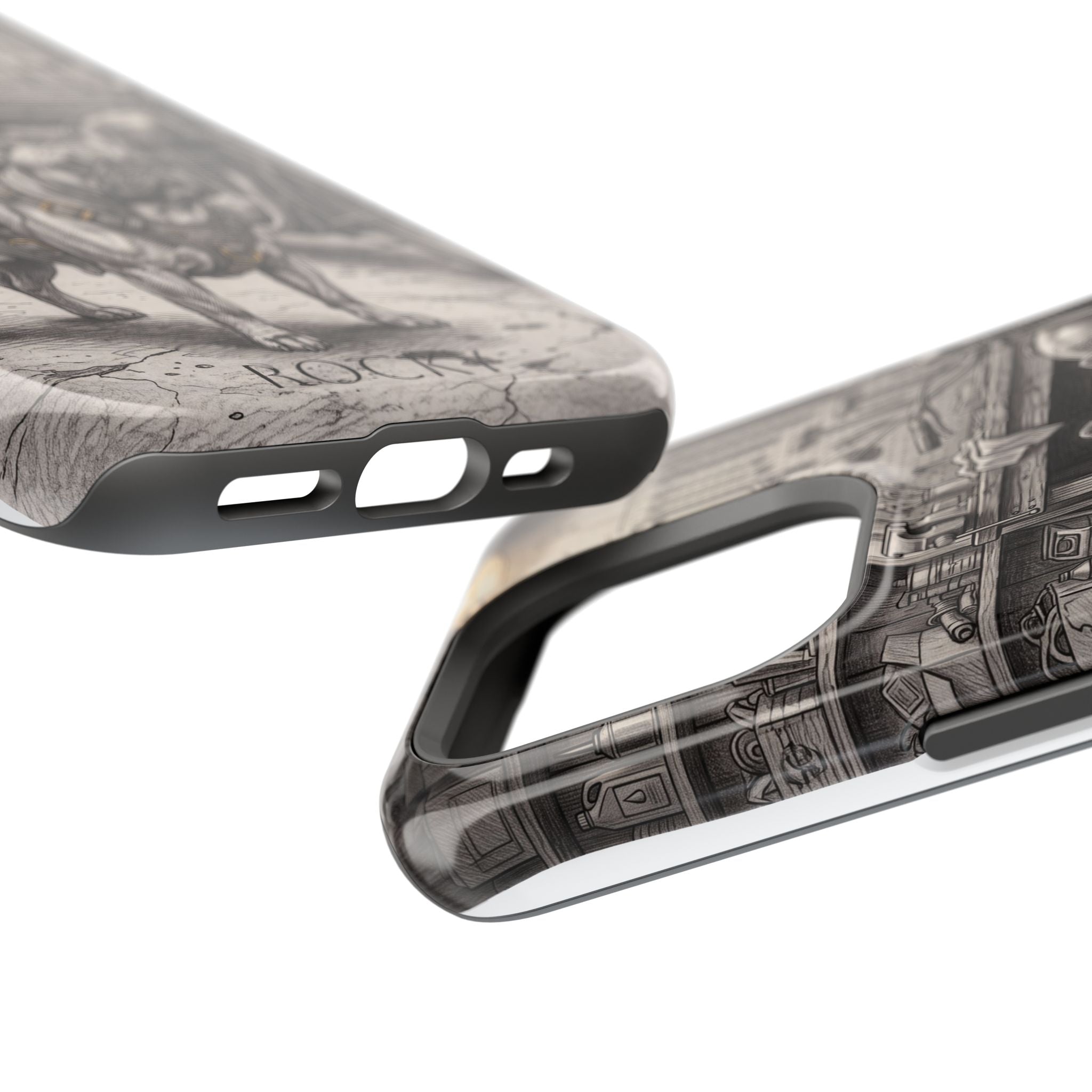 Personalized French Bulldog Vintage Street Phone Case — Wireless Charging Cover