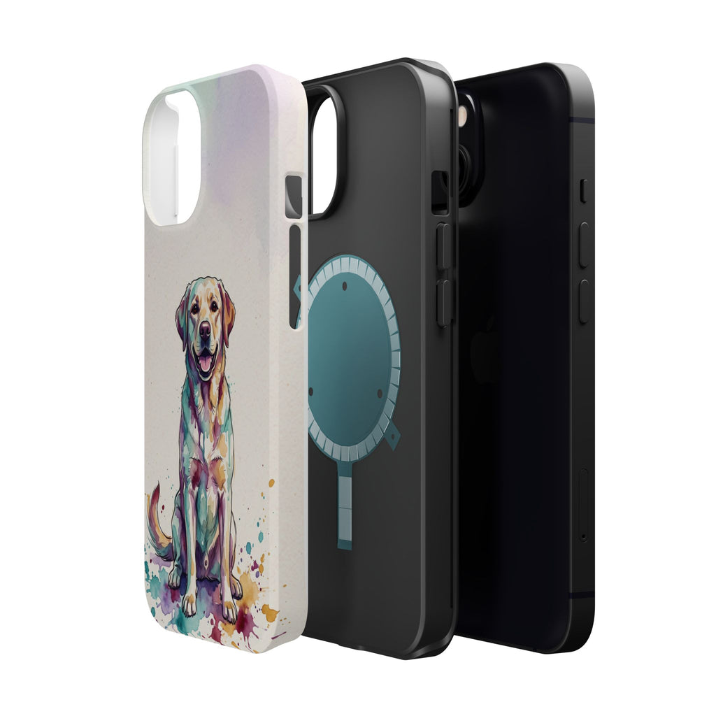 Watercolor Labrador Phone Case — Tough Magnetic Case with Wireless Charging