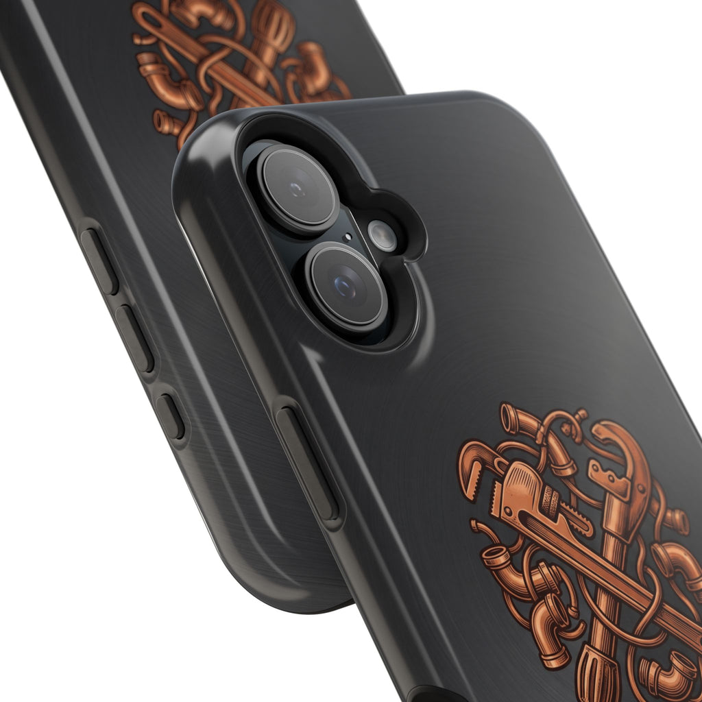 Crafted to Last Phone Case — Crossed Wrenches Wireless Charging Cover