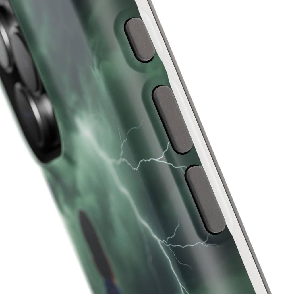 Paramedic Green Storm Phone Case — Magnetic Wireless Charging Cover