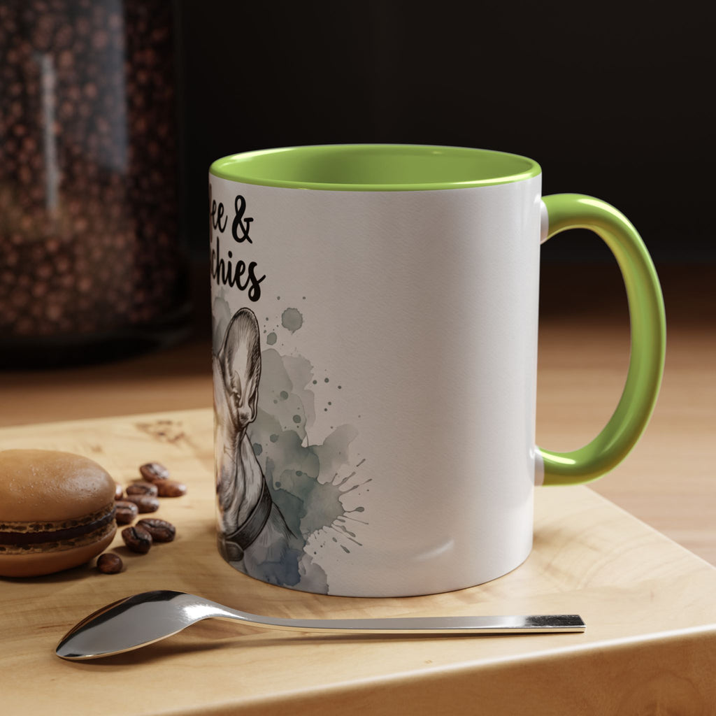 Coffee & Frenchies Mug | French Bulldog Lover Gift | Watercolor Dog Mug