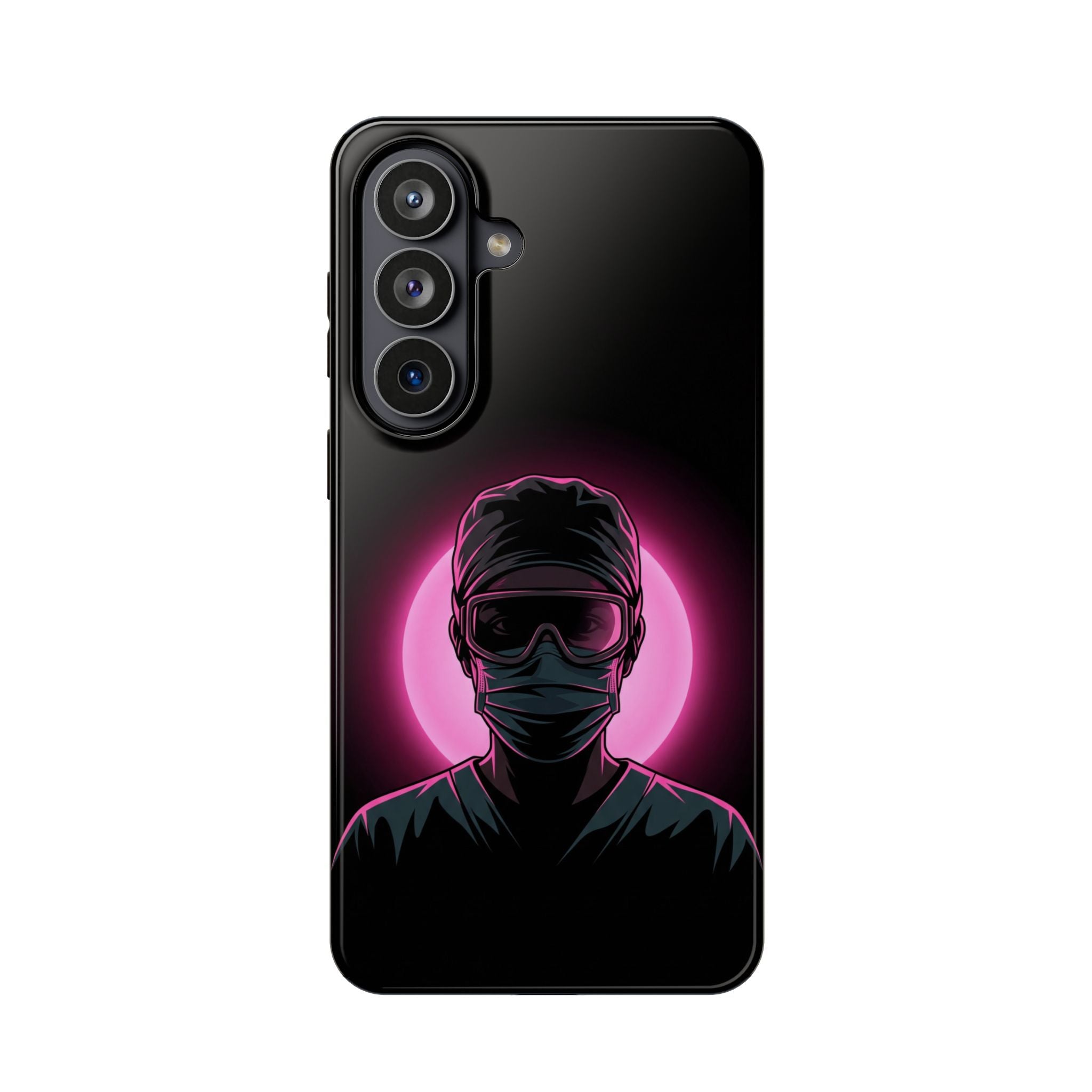 Nurse Portrait Phone Case — Navy Wireless Charging Cover