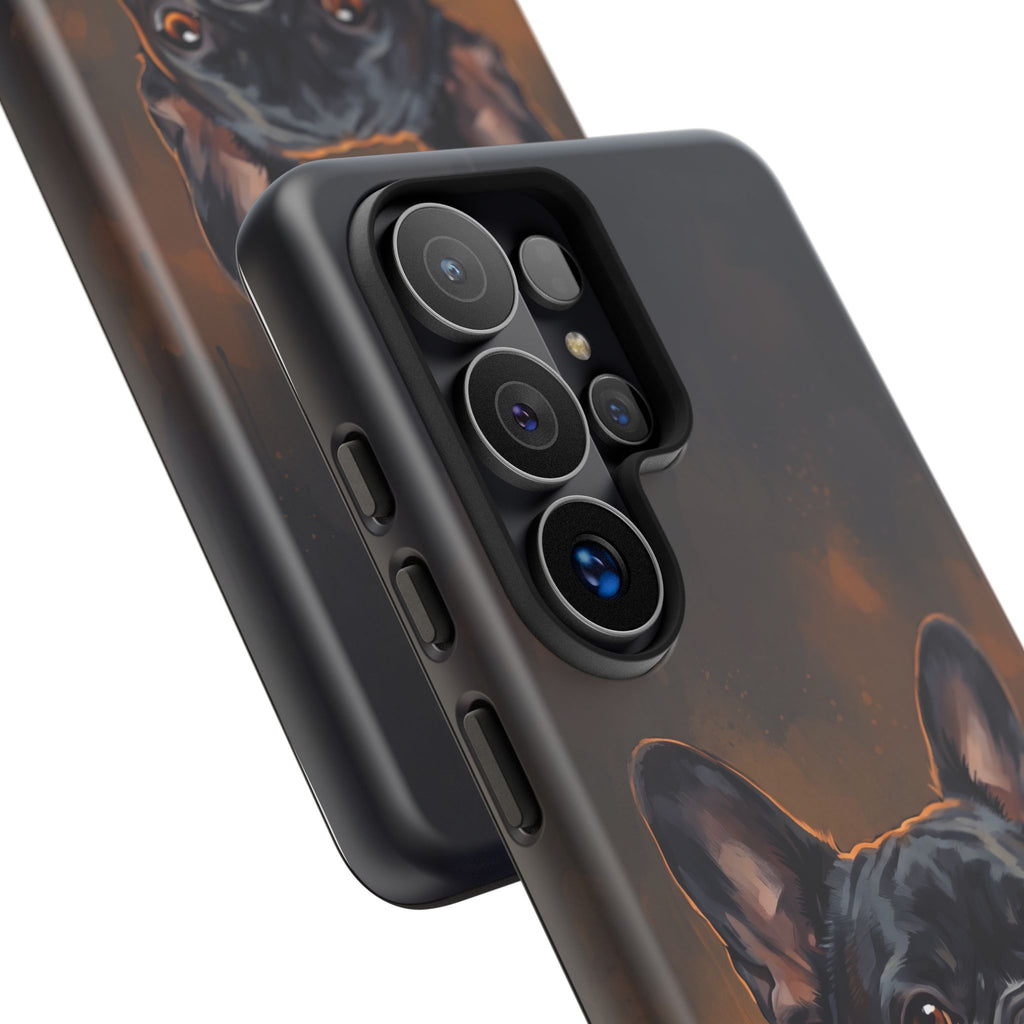 Moody French Bulldog Portrait Phone Case | Dramatic Studio Photography Style | iPhone & Samsung