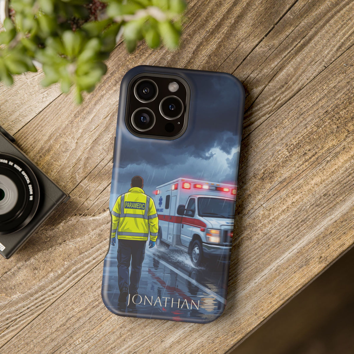 Personalized EMS Storm Phone Case — Wireless Charging Cover