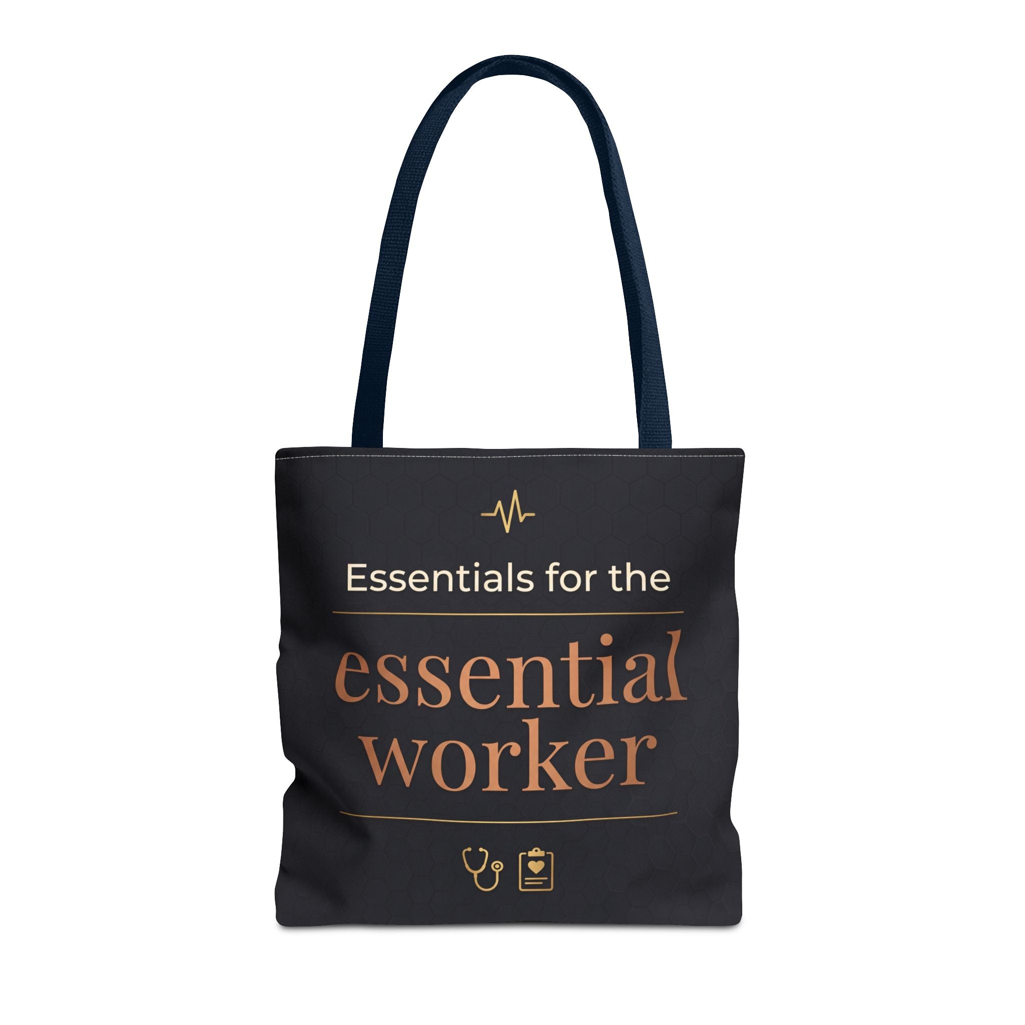 Essentials for the Essential Worker Tote | Healthcare Worker Gift Tote Bag | Nurse Doctor Appreciation Gift | Premium Polyester Carry-All