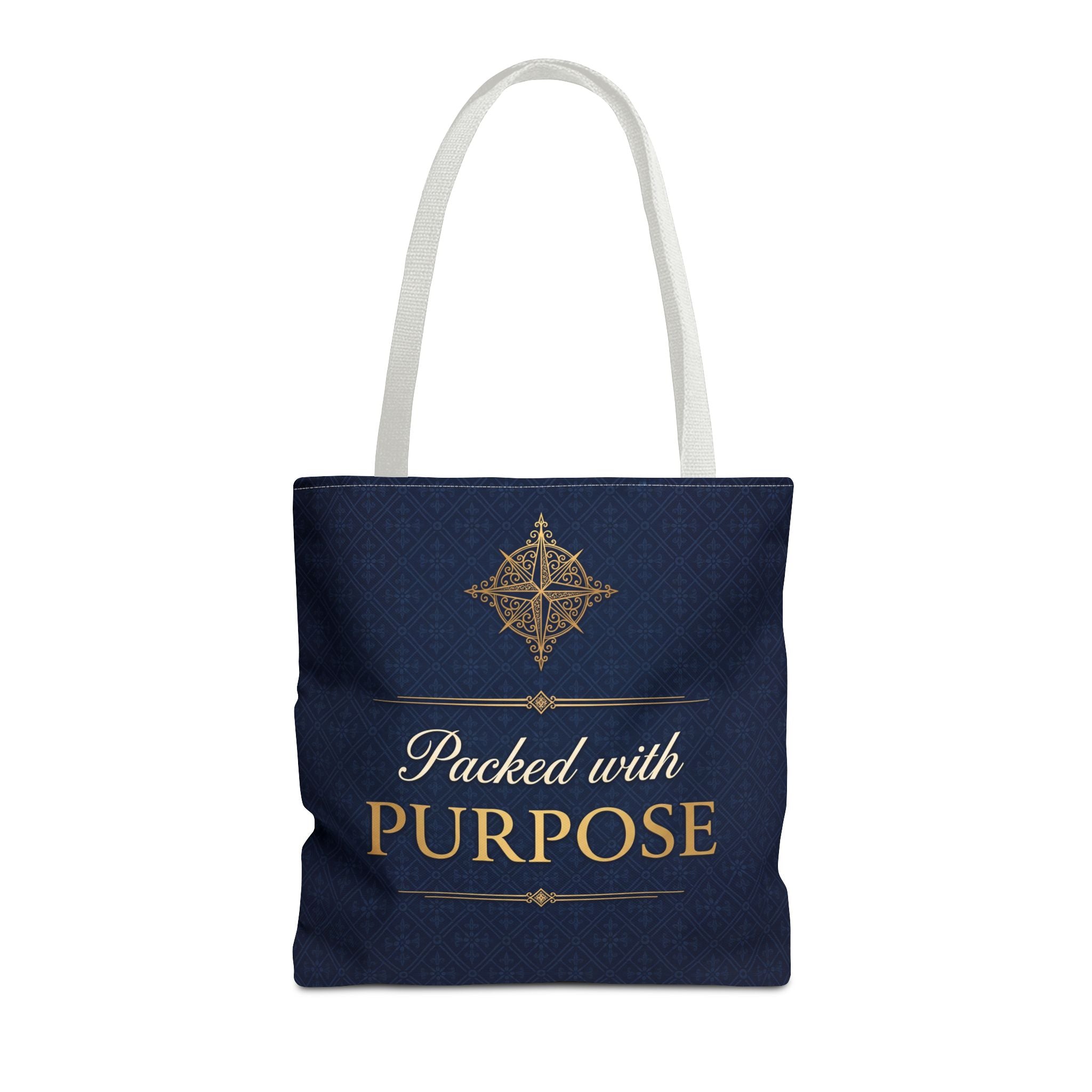 Packed with Purpose Tote | Inspirational Nurse Gift Tote Bag | Healthcare Worker Appreciation Gift | Premium Polyester Carry-All