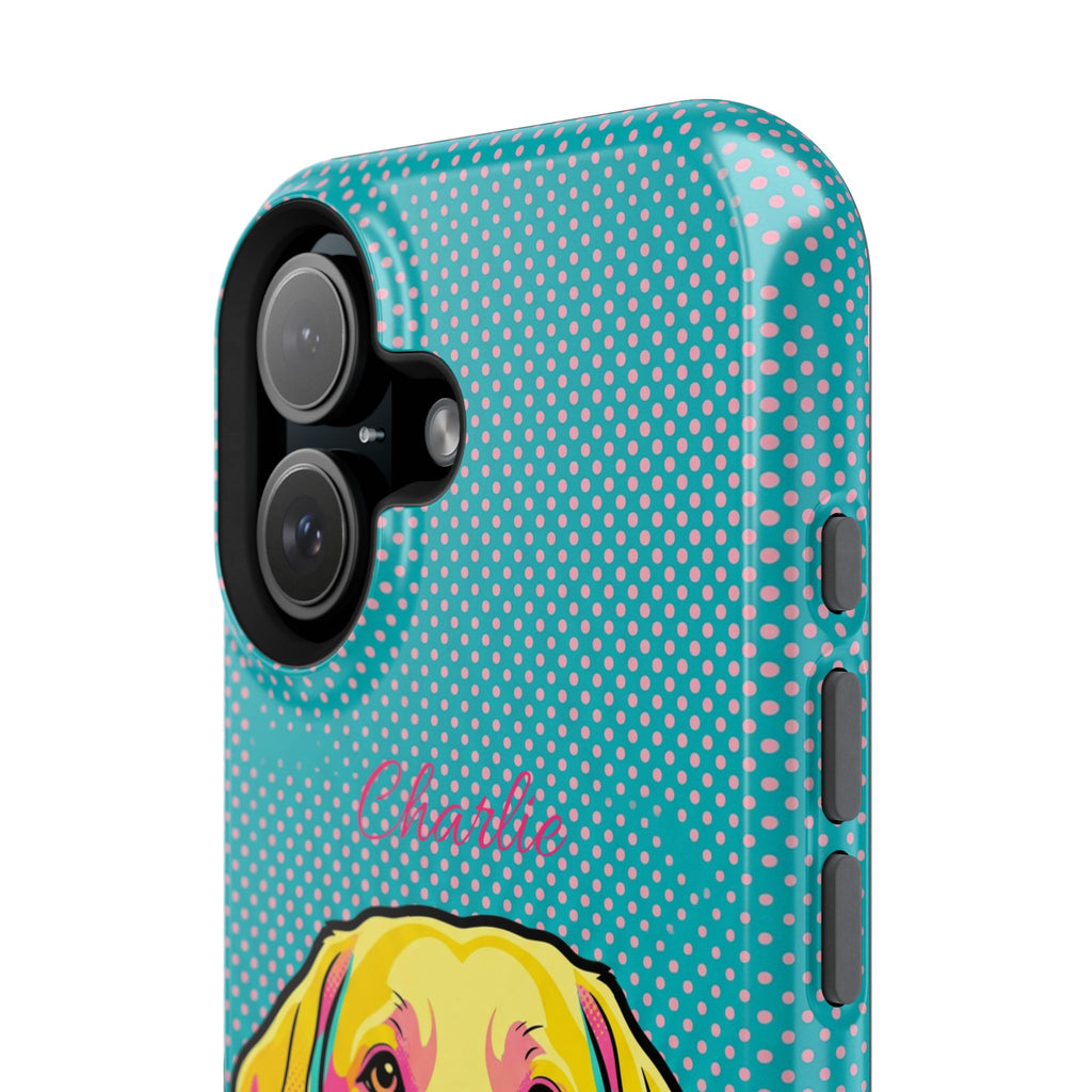 Personalized Pop Art Labrador Phone Case — Tough Magnetic Case with Wireless Charging