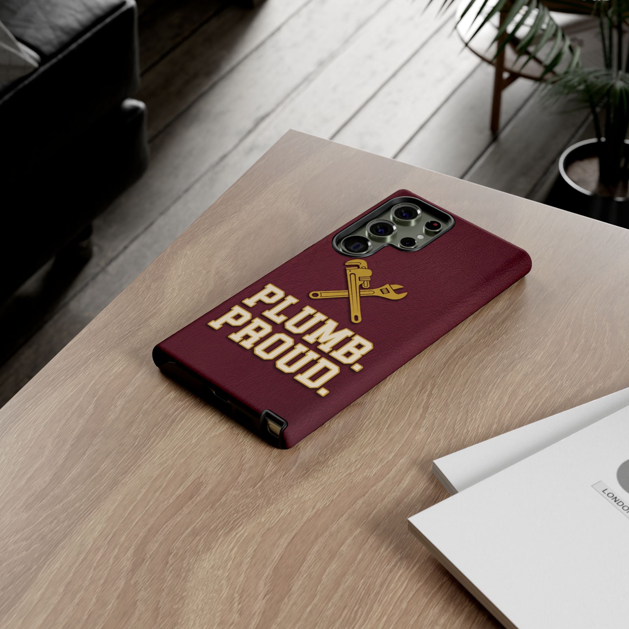 Plumb. Proud. Varsity Print Phone Case - Samsung & iPhone Series
