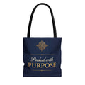 Packed with Purpose Tote | Inspirational Nurse Gift Tote Bag | Healthcare Worker Appreciation Gift | Premium Polyester Carry-All