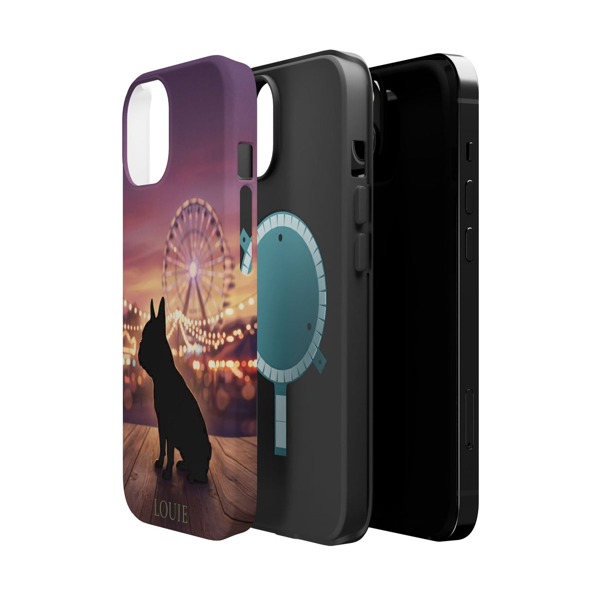 Personalized French Bulldog Carnival Nights Phone Case — Wireless Charging Cover