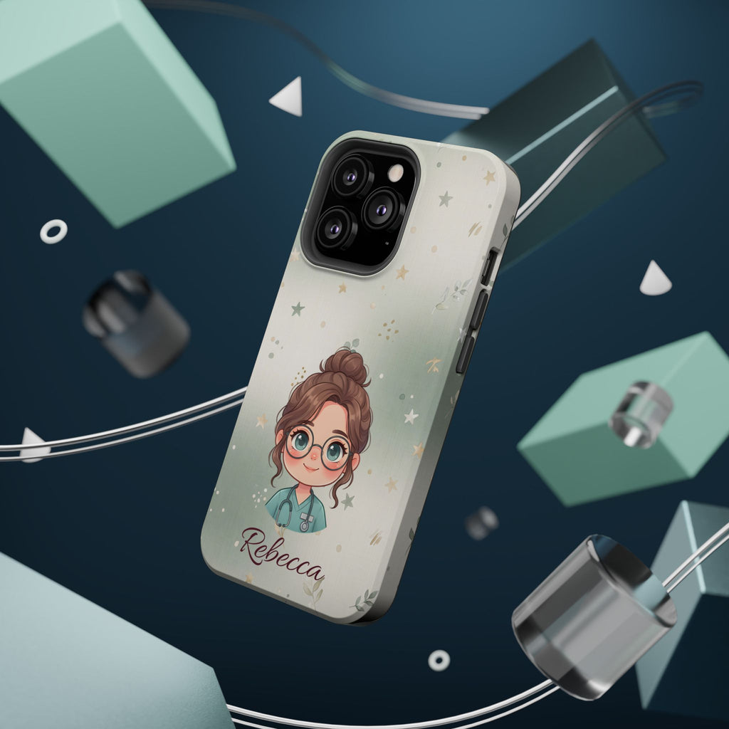 Personalized Starry Nurse Phone Case — Wireless Charging Cover