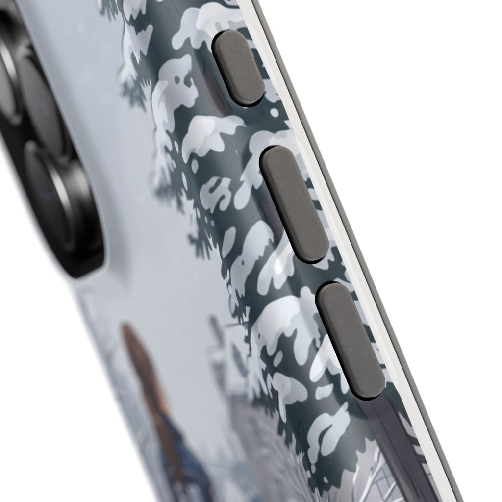 Paramedic/EMT Winter Phone Case — Magnetic Wireless Charging Cover