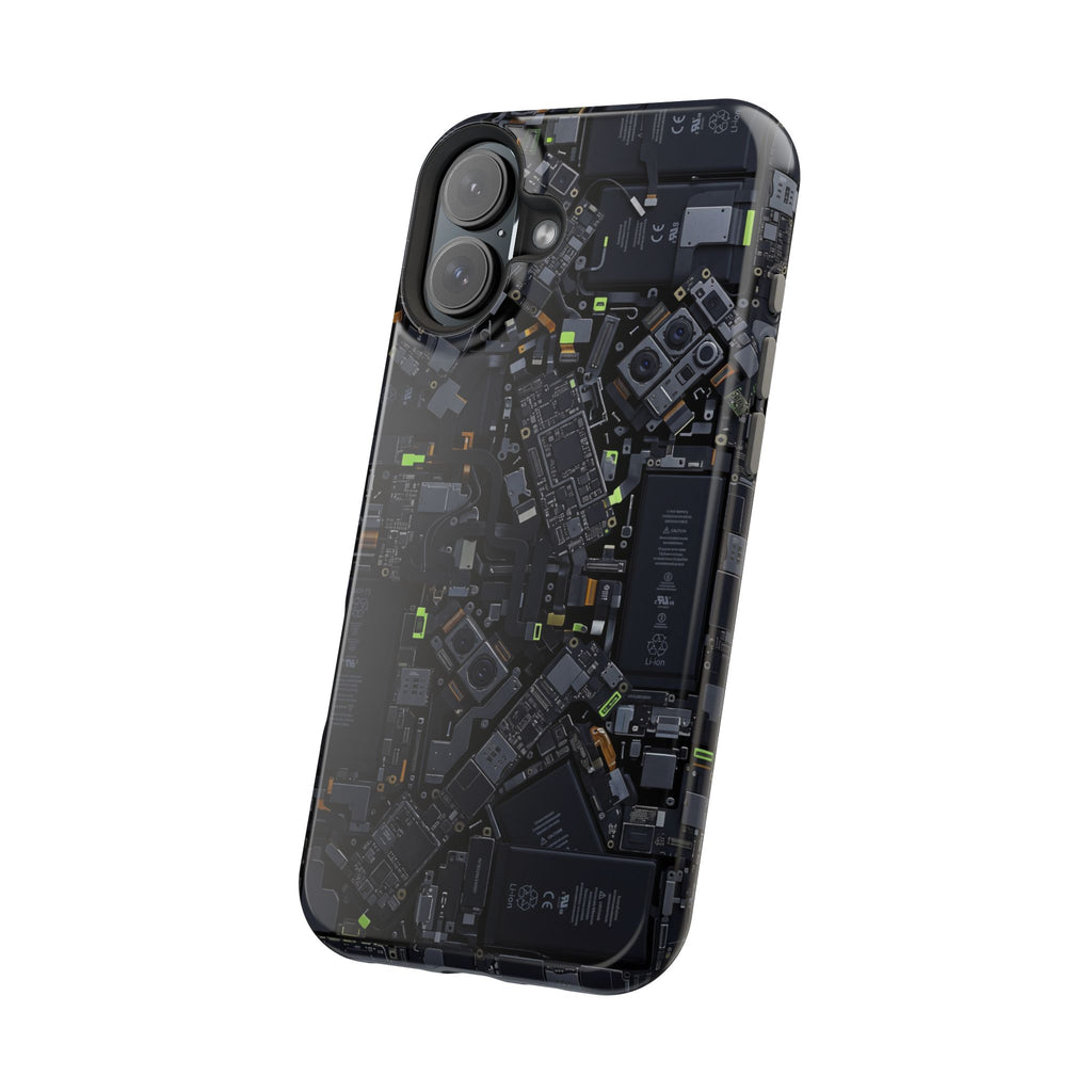 Circuit Core Phone Case — Motherboard Print Wireless Charging Cover