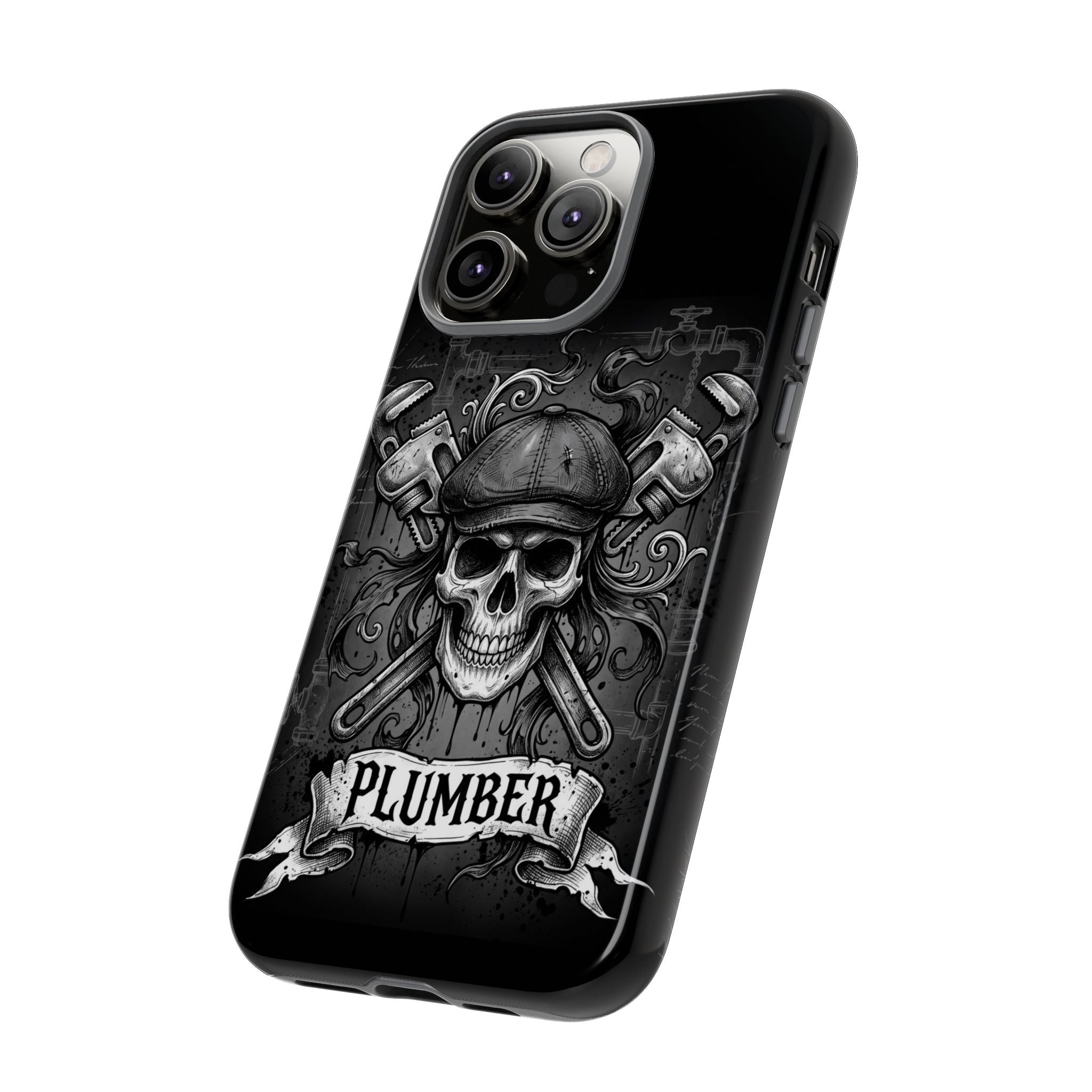 Gothic Skull Plumber Phone Case - Samsung & iPhone Series