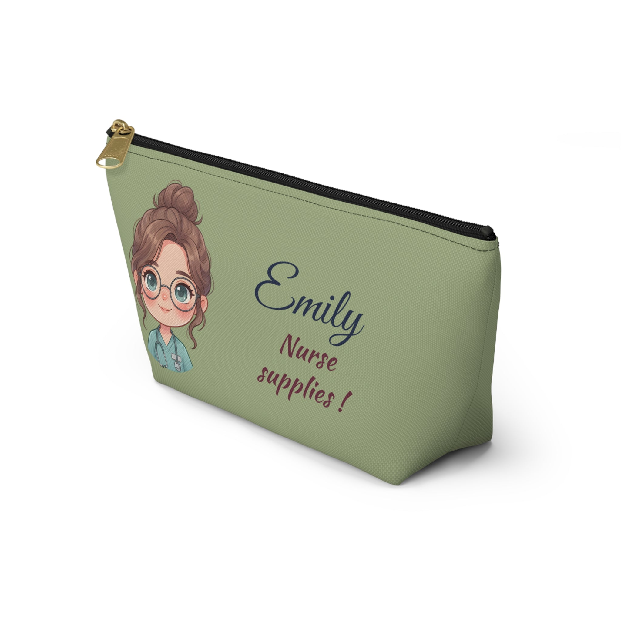 Personalized Nurse Pouch – Custom Name and Text Cosmetic Bag