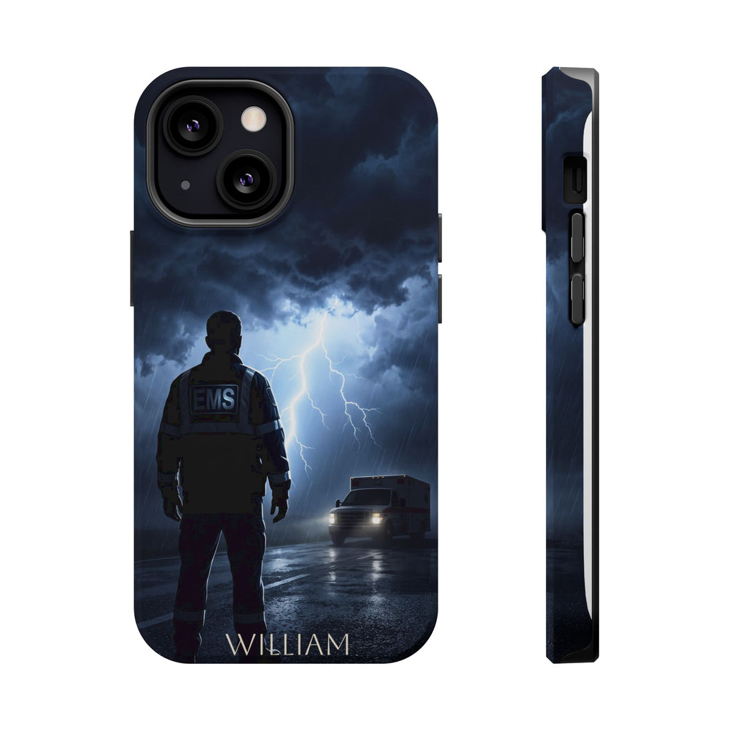 Personalized Lightning Storm EMS Phone Case — Wireless Charging Cover