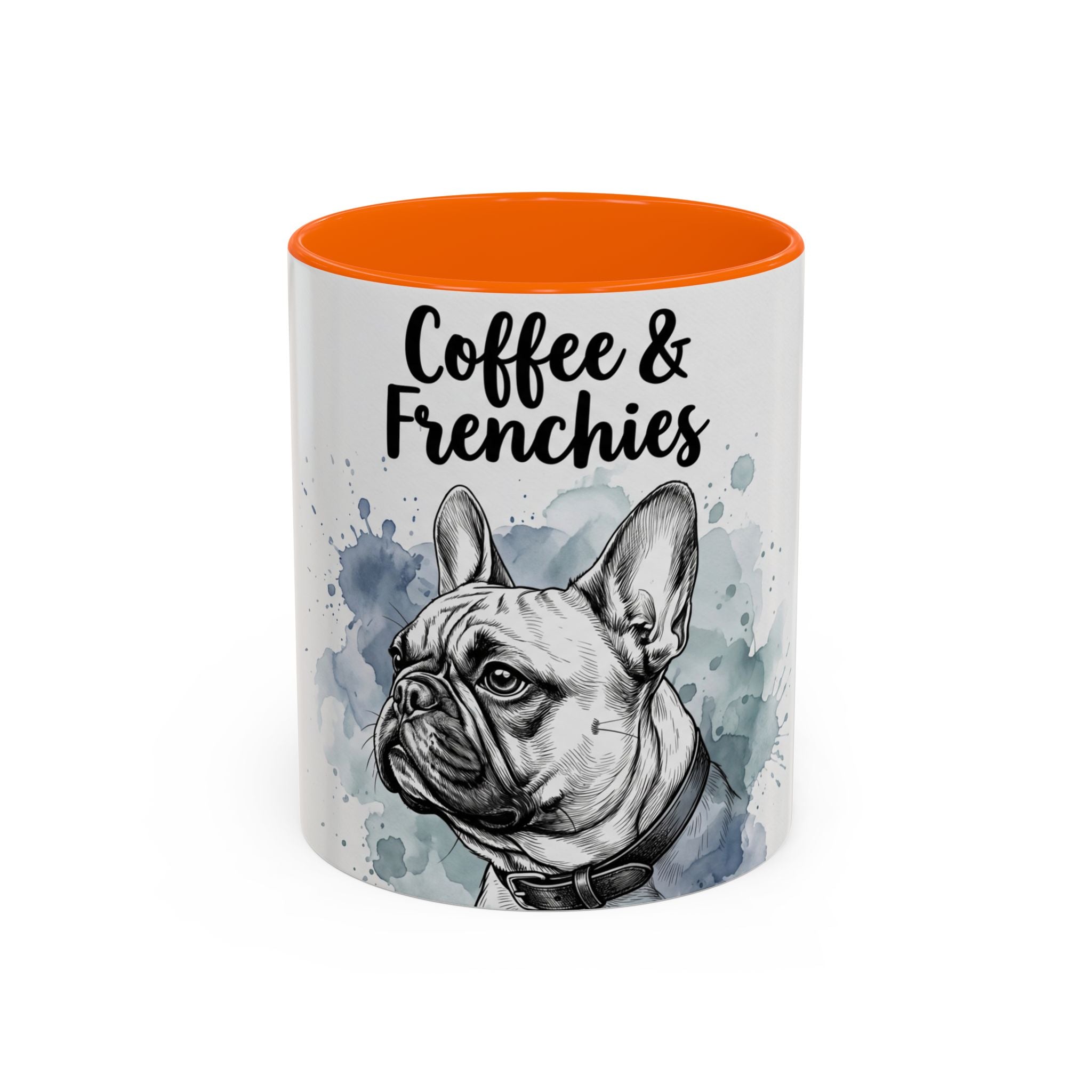 Coffee & Frenchies Mug | French Bulldog Lover Gift | Watercolor Dog Mug