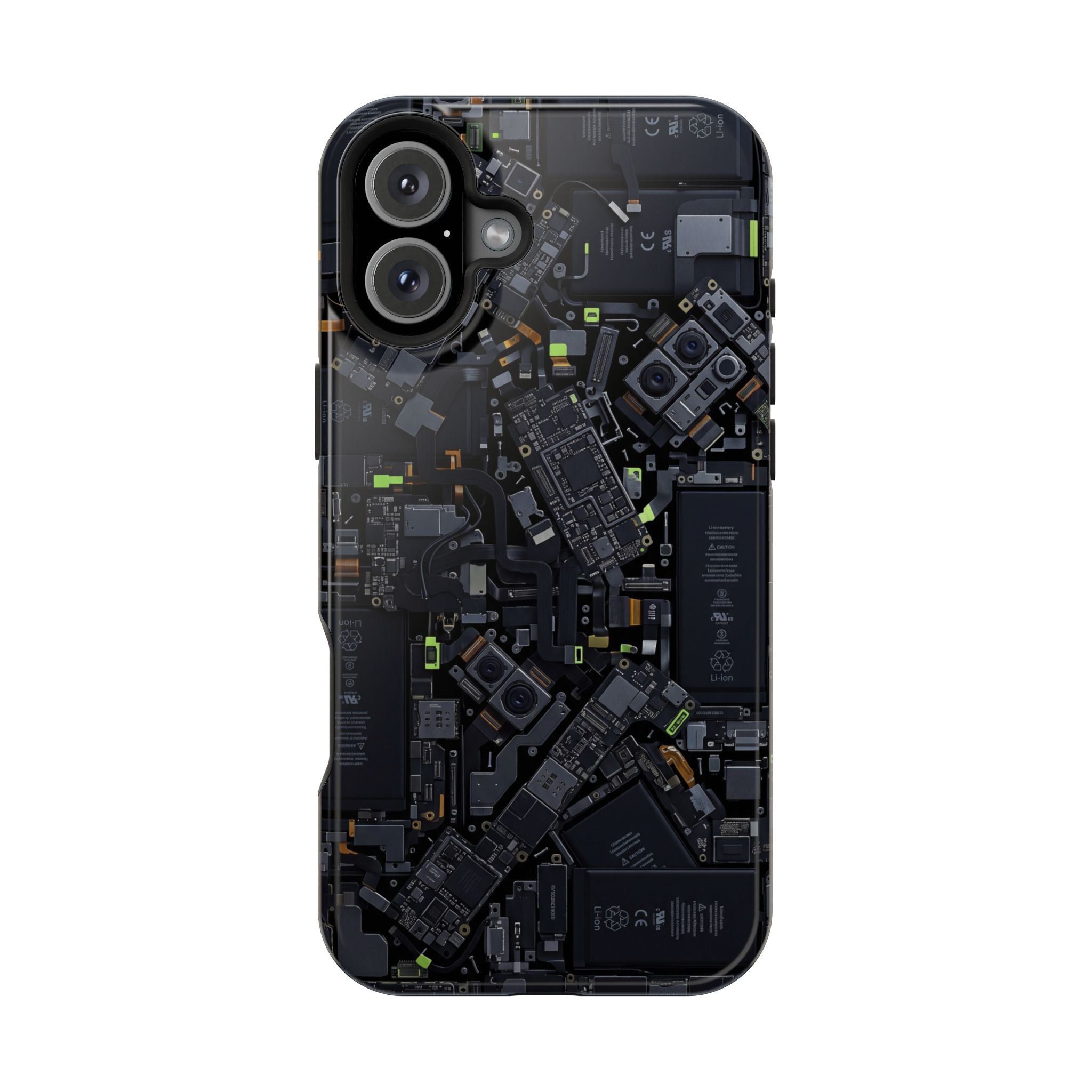 Circuit Core Phone Case — Motherboard Print Wireless Charging Cover