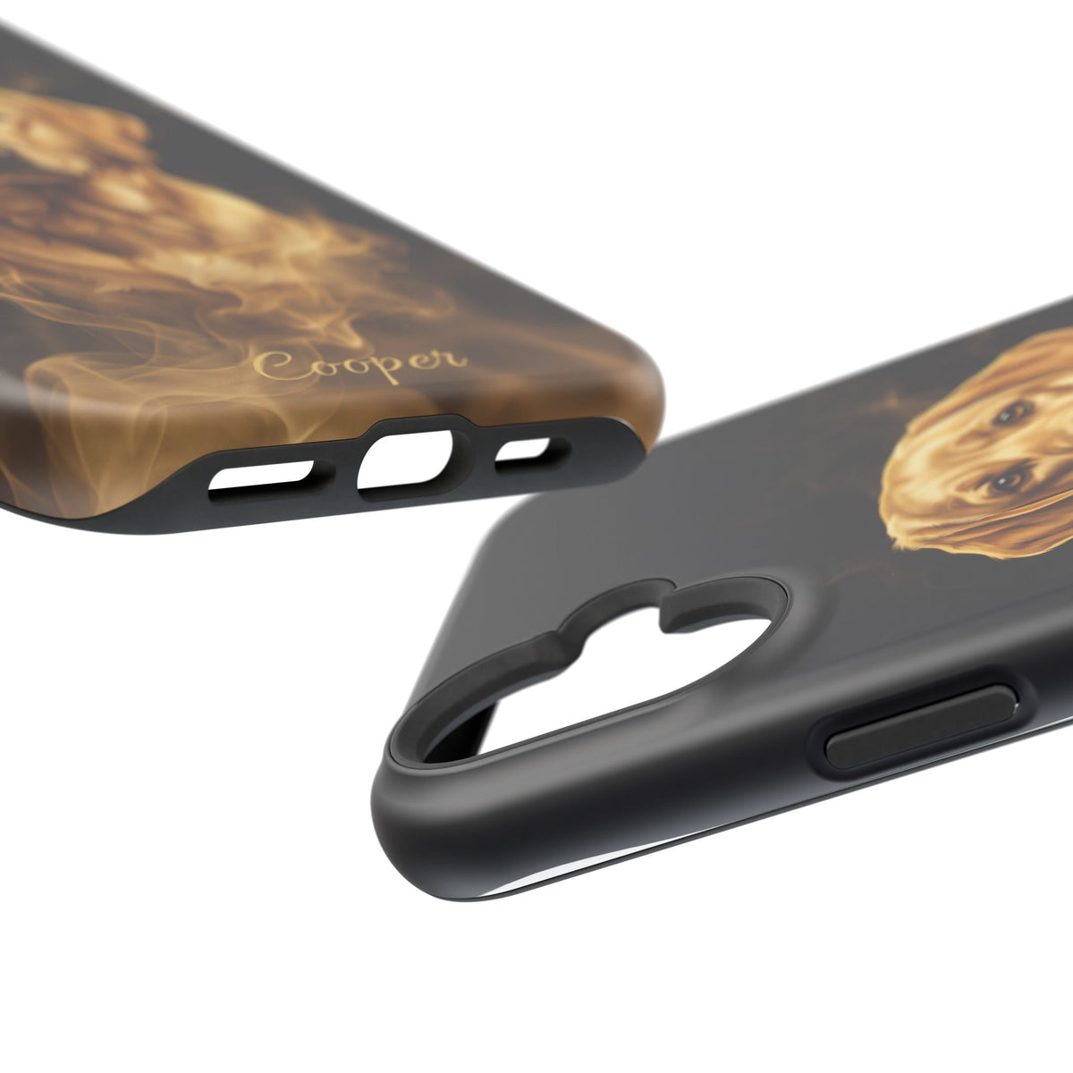 Personalized Gold Smoke Labrador Phone Case — Tough Magnetic Case with Wireless Charging