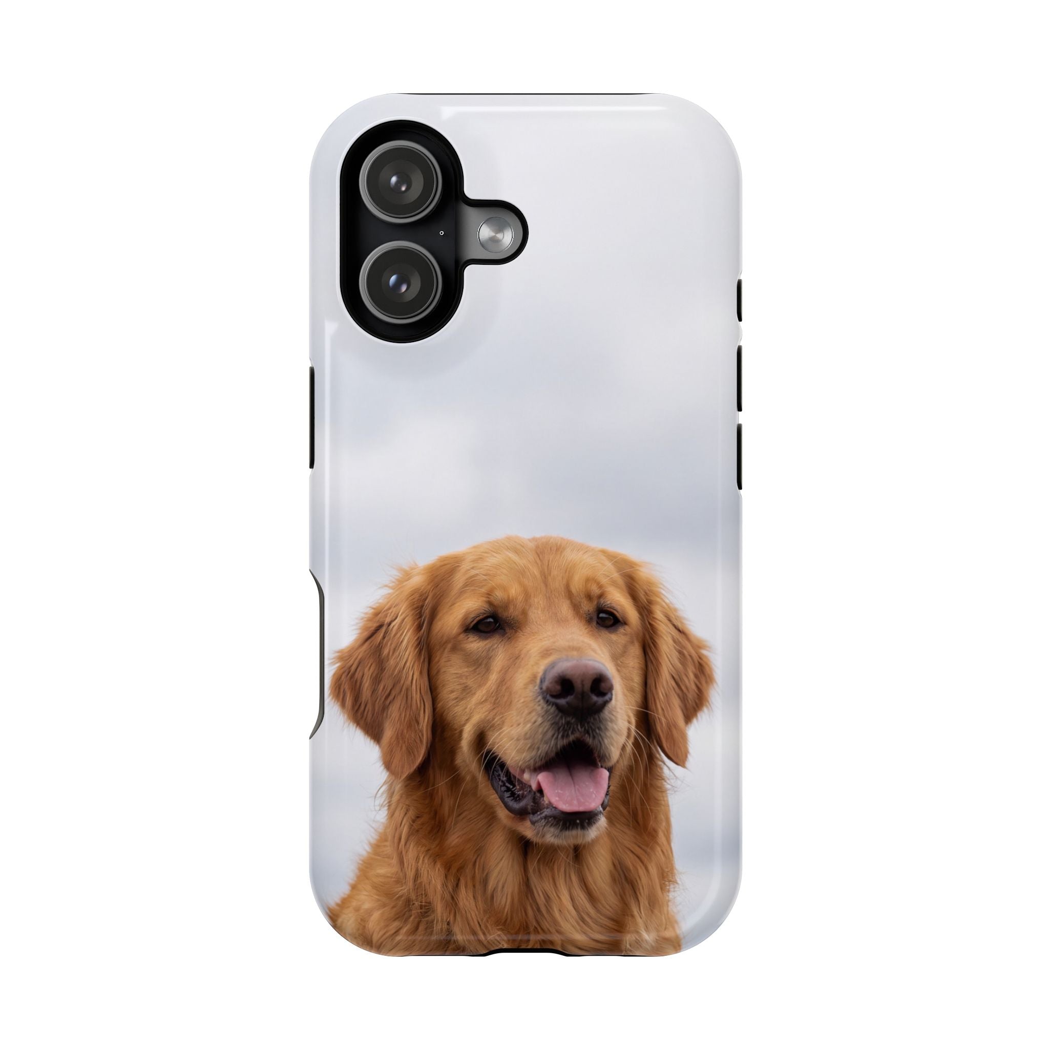 Golden Retriever Phone Case — Impact-Resistant Wireless Charging Cover