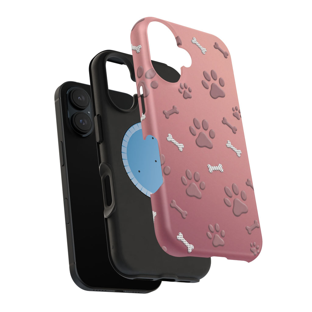 Paws & Bones Phone Case — Impact-Resistant Wireless Charging Cover