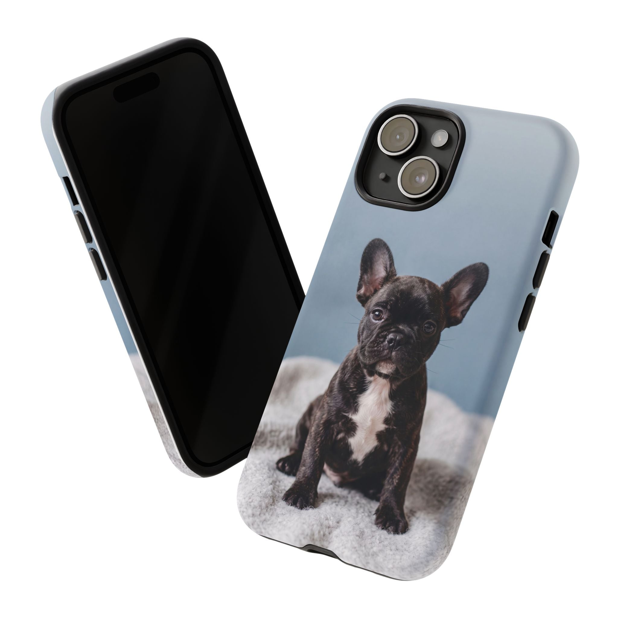 French Bulldog Puppy Phone Case | Adorable Brindle Frenchie Portrait | Samsung & iPhone