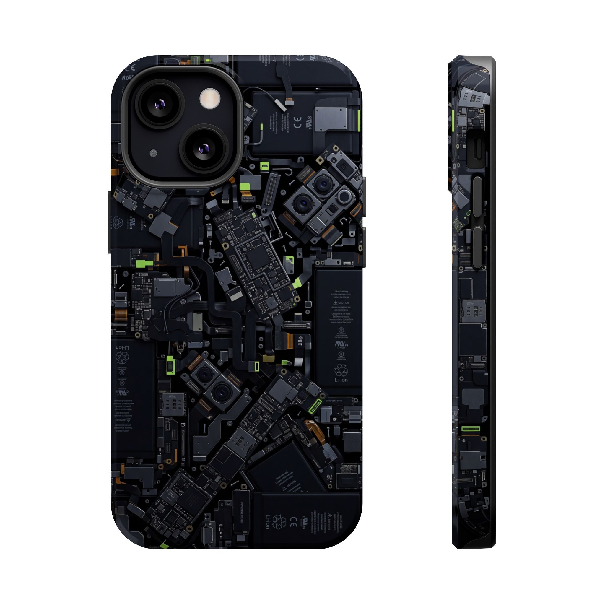 Circuit Core Phone Case — Motherboard Print Wireless Charging Cover