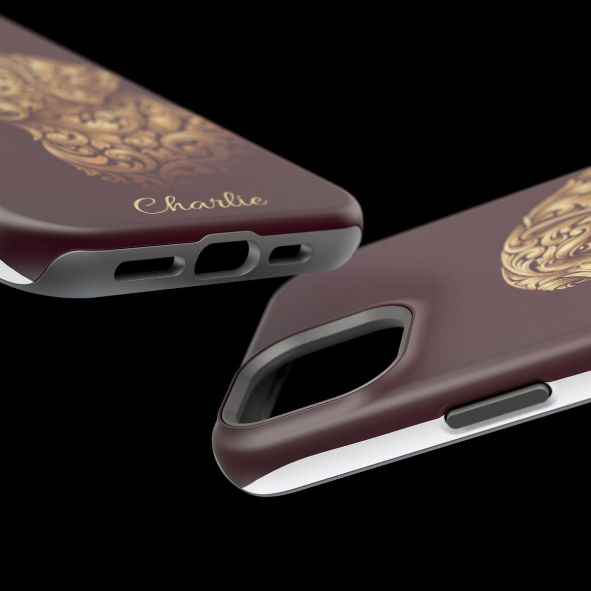 Personalized Gold Filigree Labrador Phone Case — Tough Magnetic Case with Wireless Charging