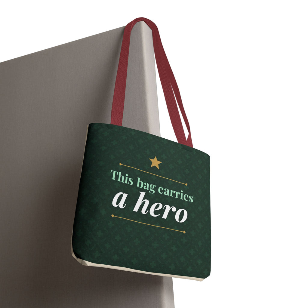 This Bag Carries a Hero Tote | Nurse Gift Tote Bag | Essential Worker Appreciation Gift | Premium Polyester Carry-All