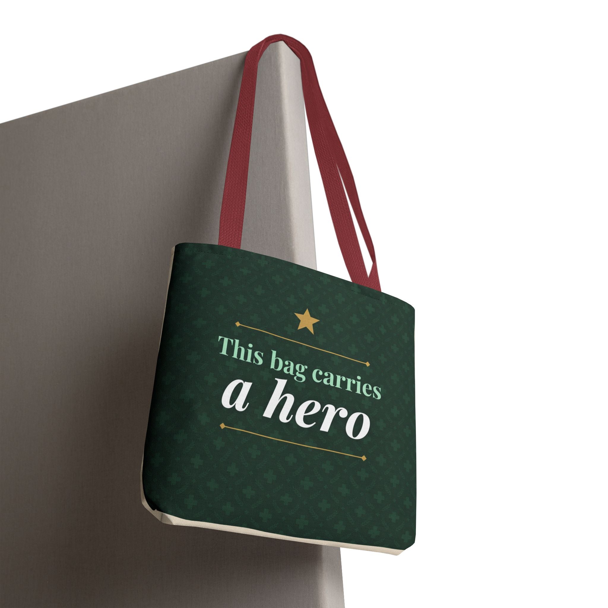 This Bag Carries a Hero Tote | Nurse Gift Tote Bag | Essential Worker Appreciation Gift | Premium Polyester Carry-All