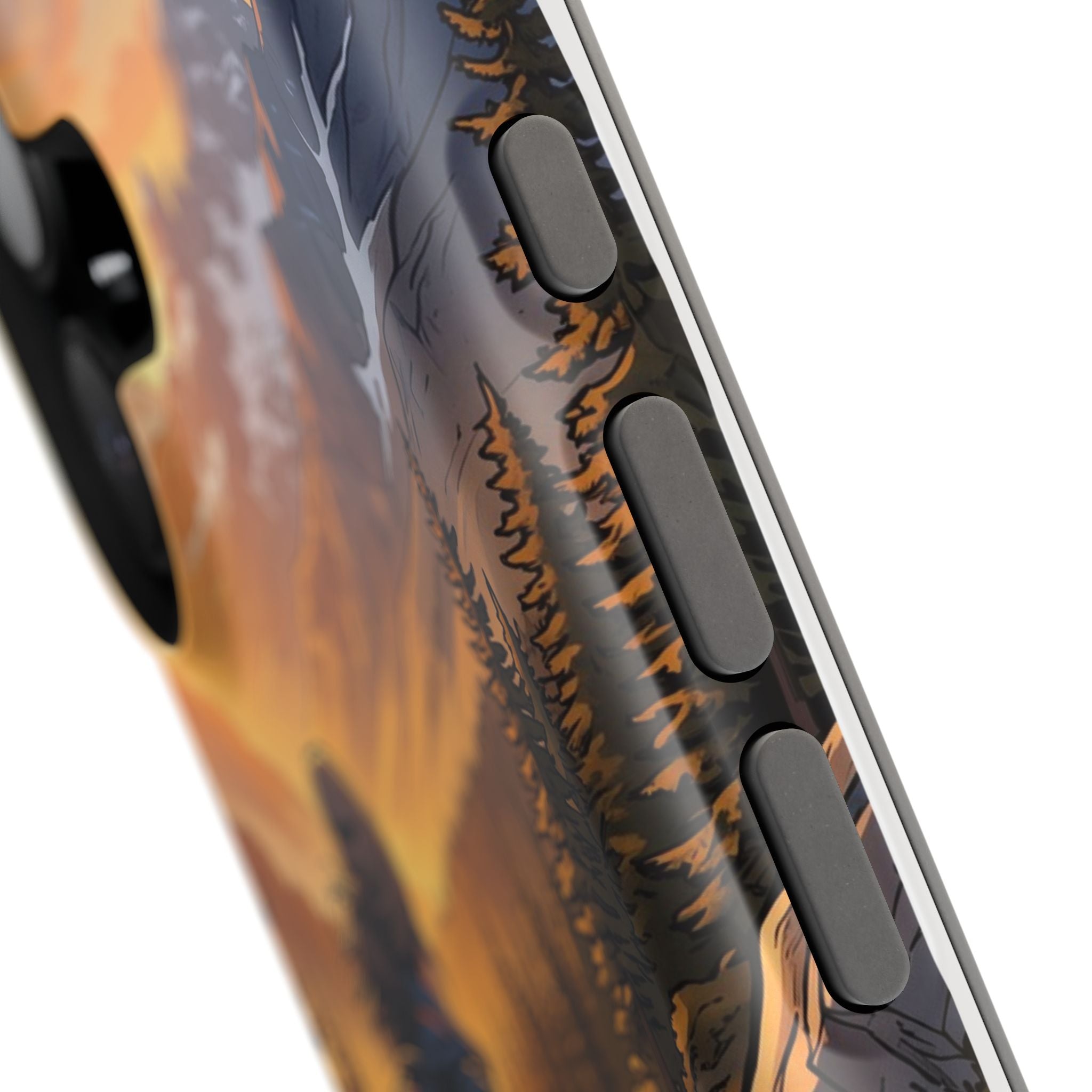 Paramedic/EMT Mountain Phone Case — Magnetic Wireless Charging Cover