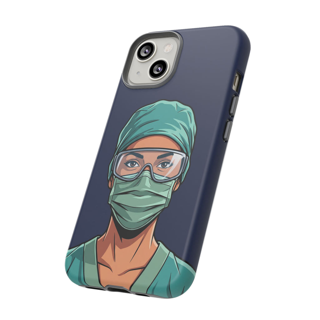 Nurse Illustrated Portrait Phone Case | iPhone & Samsung