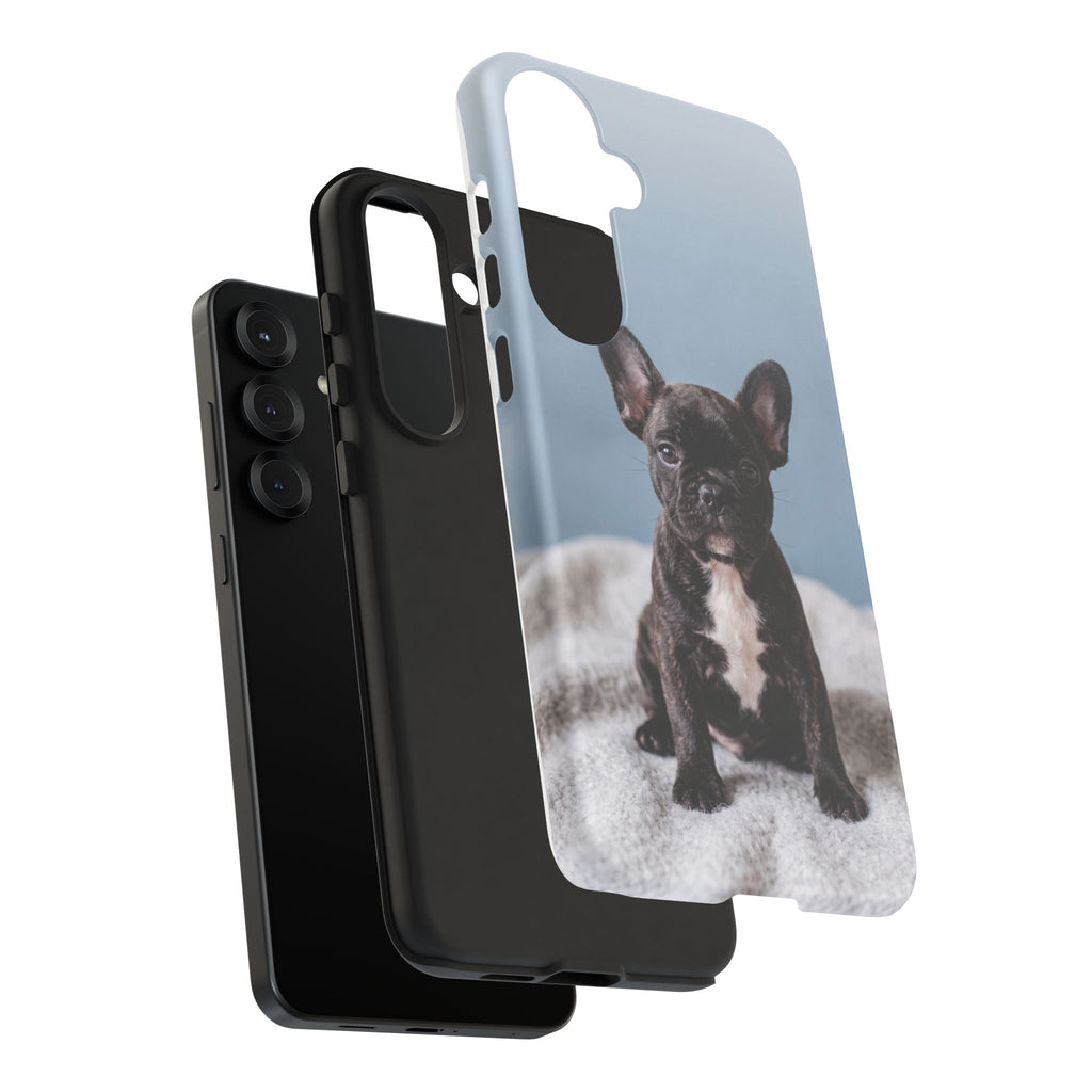 French Bulldog Puppy Phone Case | Adorable Brindle Frenchie Portrait | Samsung & iPhone