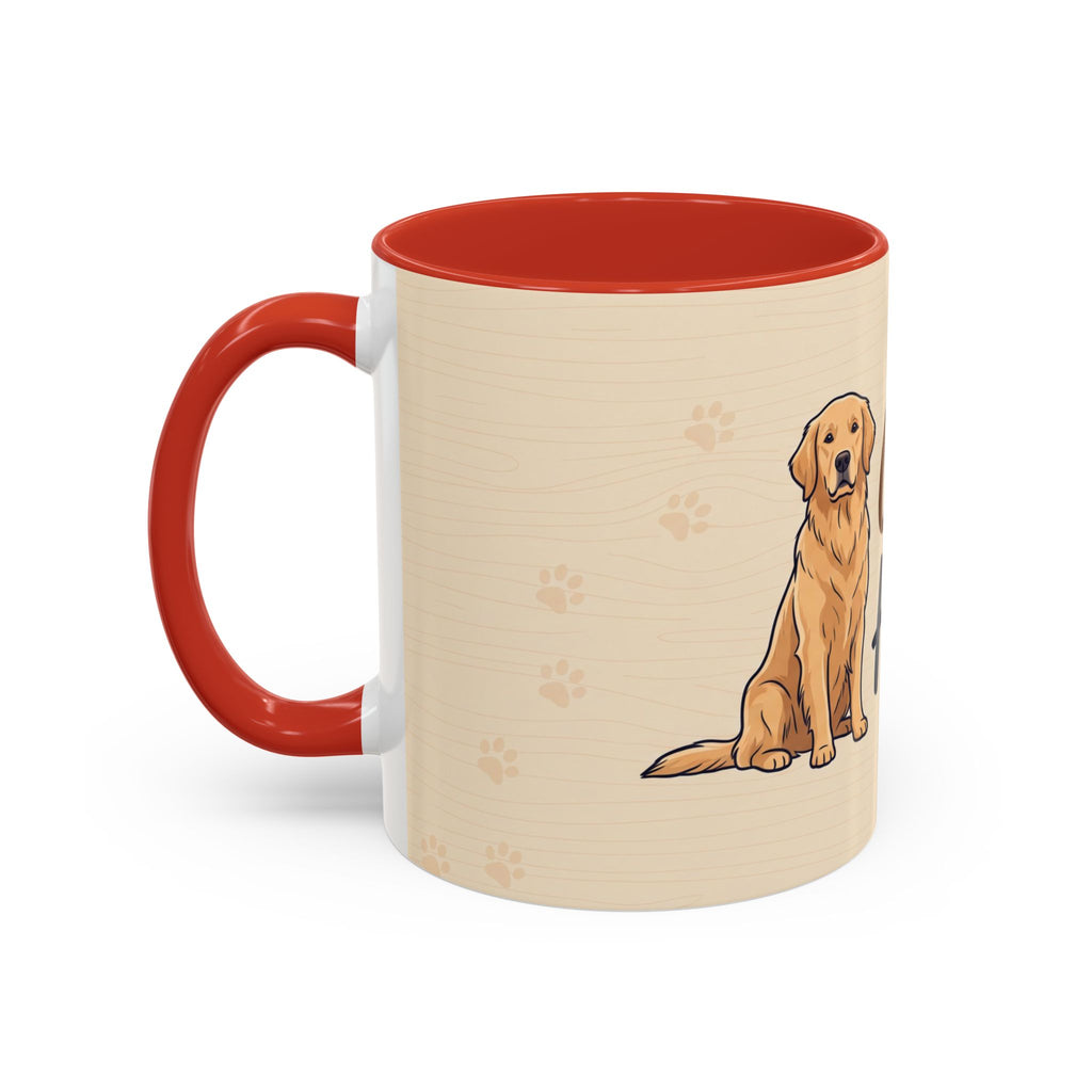 Golden Hearted Mug | Golden Retriever Lover Gift | Cute Dog Coffee Mug