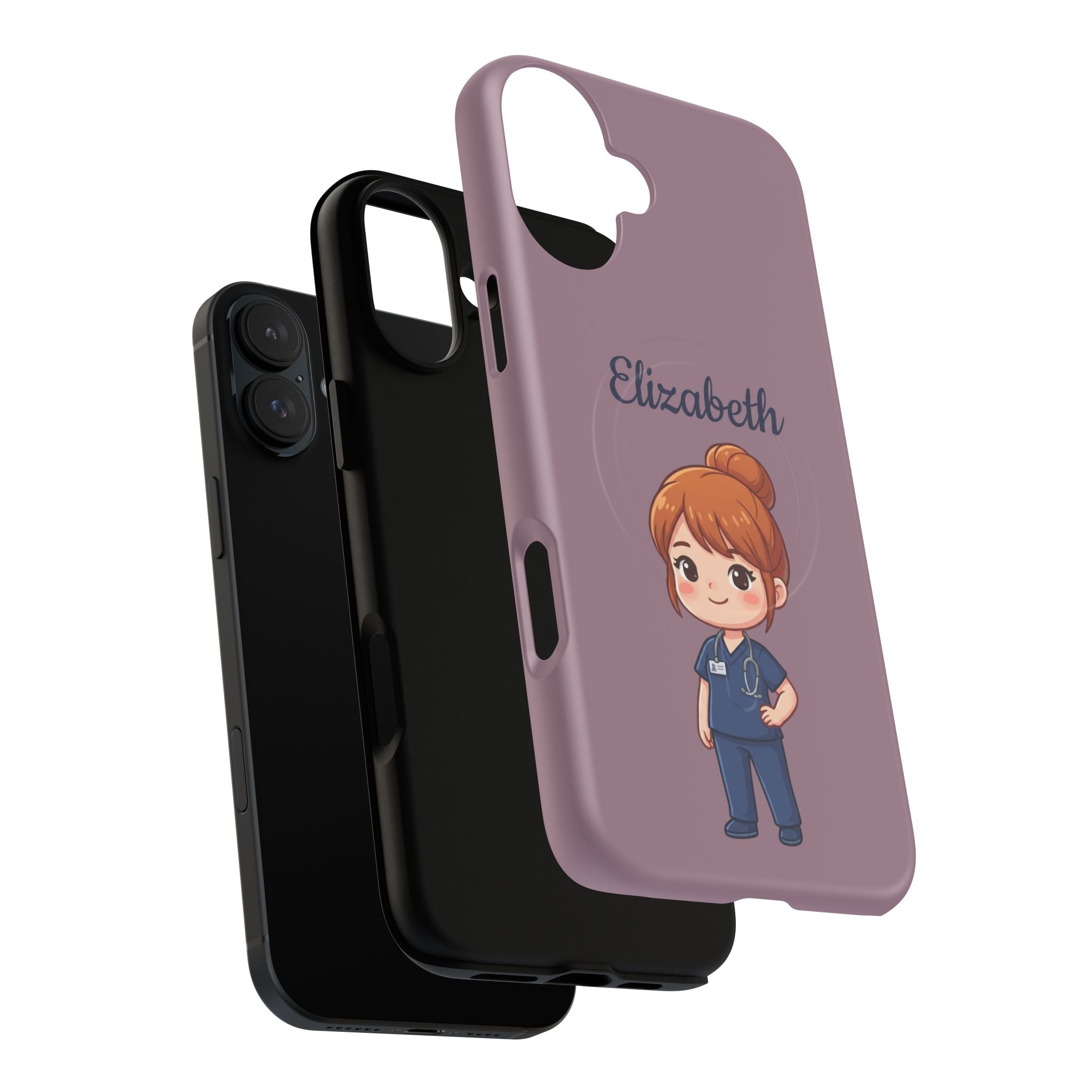 Personalized Nurse Phone Case with Custom Name | MagSafe Compatible iPhone Case