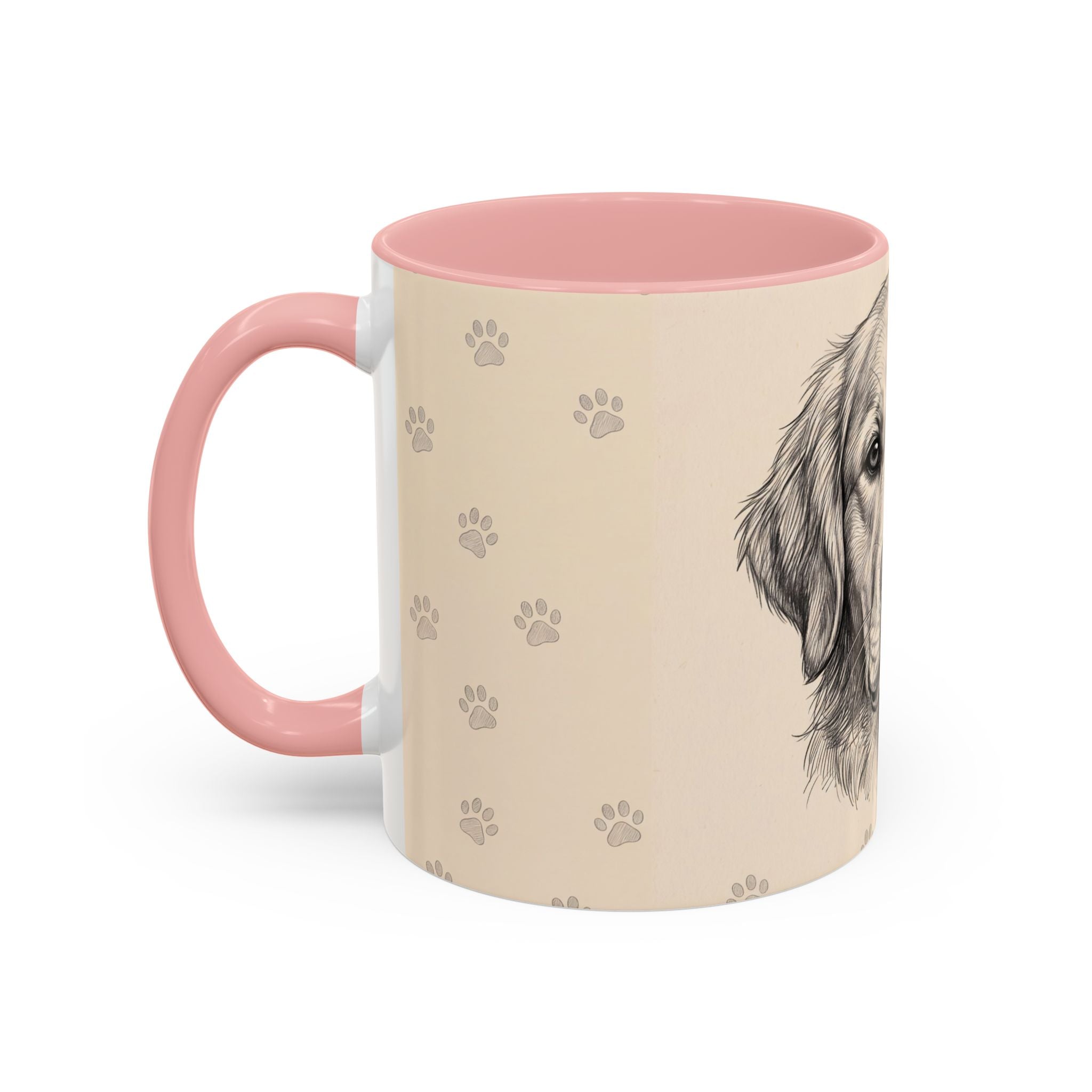 Golden Retriever Sketch Mug | Golden Retriever Lover Gift | Pencil Art Dog Coffee Mug