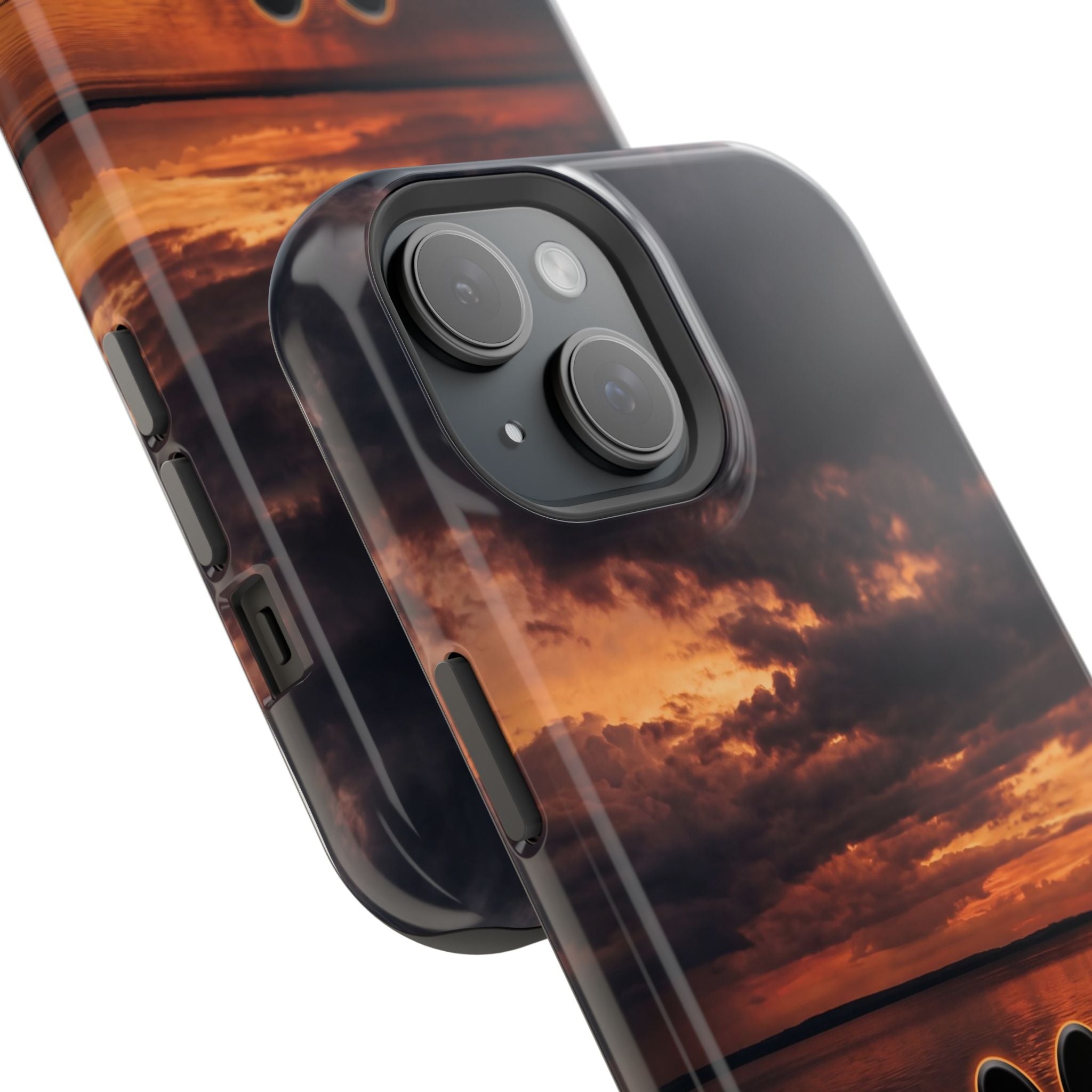 Paw Sunset Magnetic Impact-Resistant Phone Case for iPhone and Samsung Galaxy series
