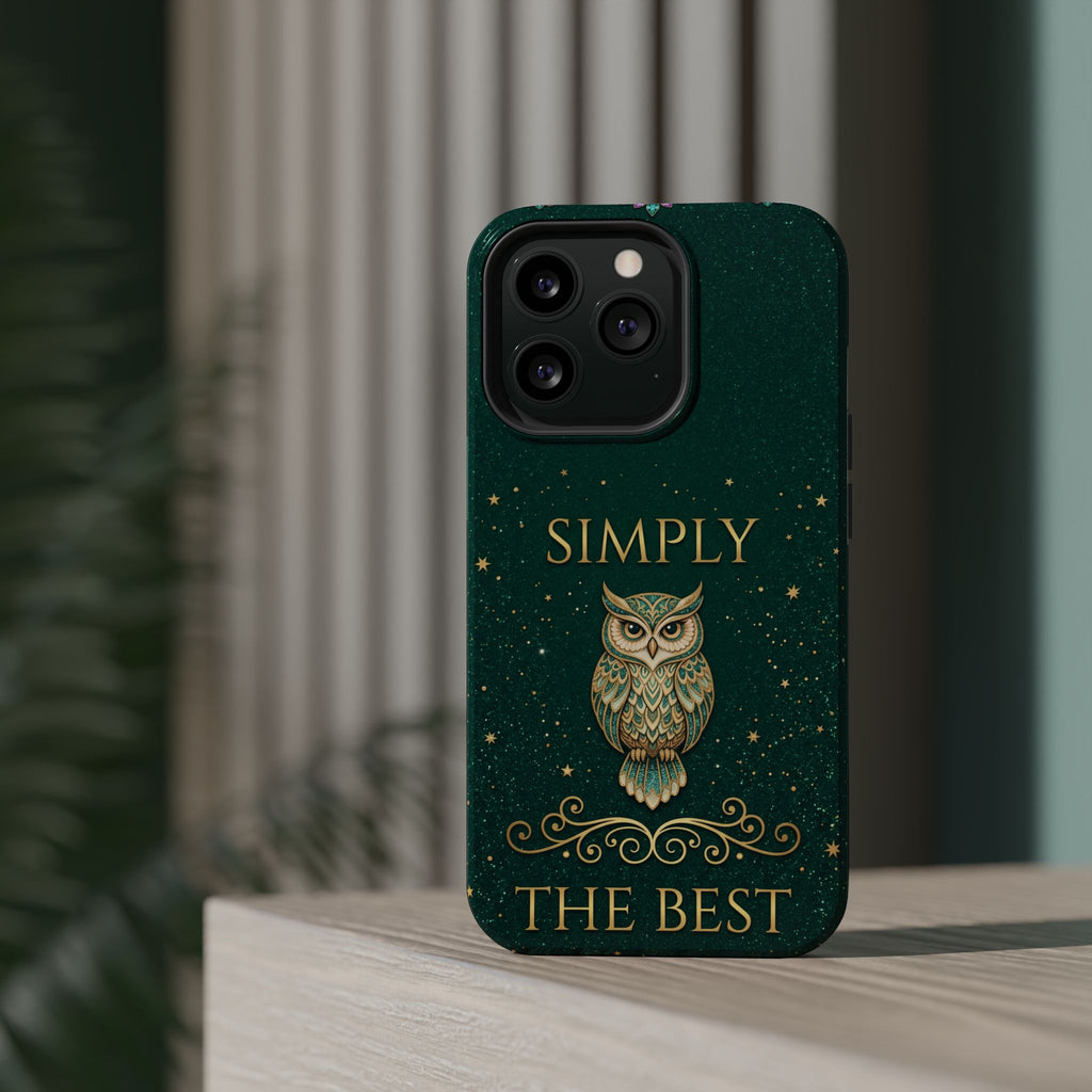 Simply The Best Wise Owl Phone Case — Wireless Charging Cover