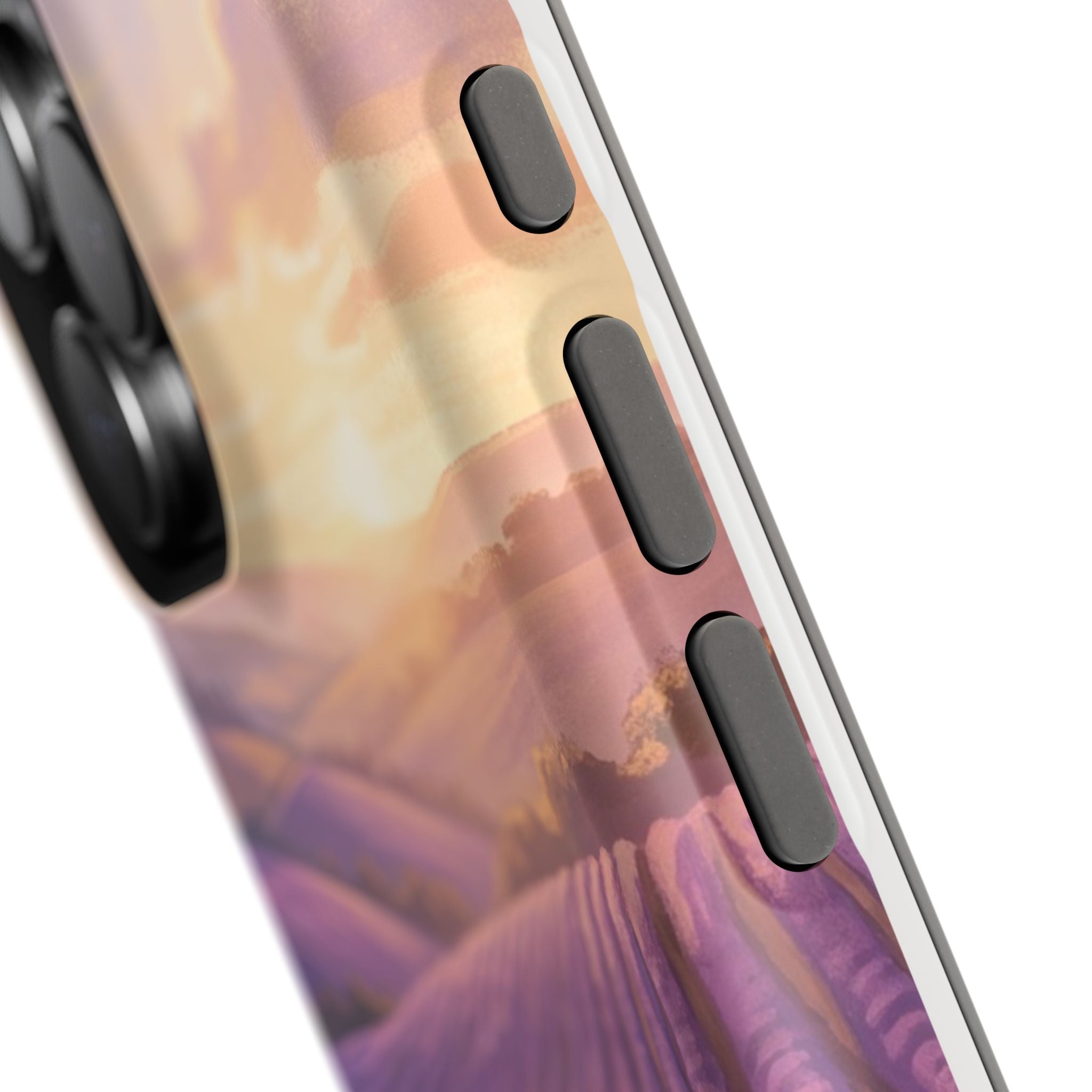 Personalized Dachshund Lavender Field Phone Case — Wireless Charging Cover