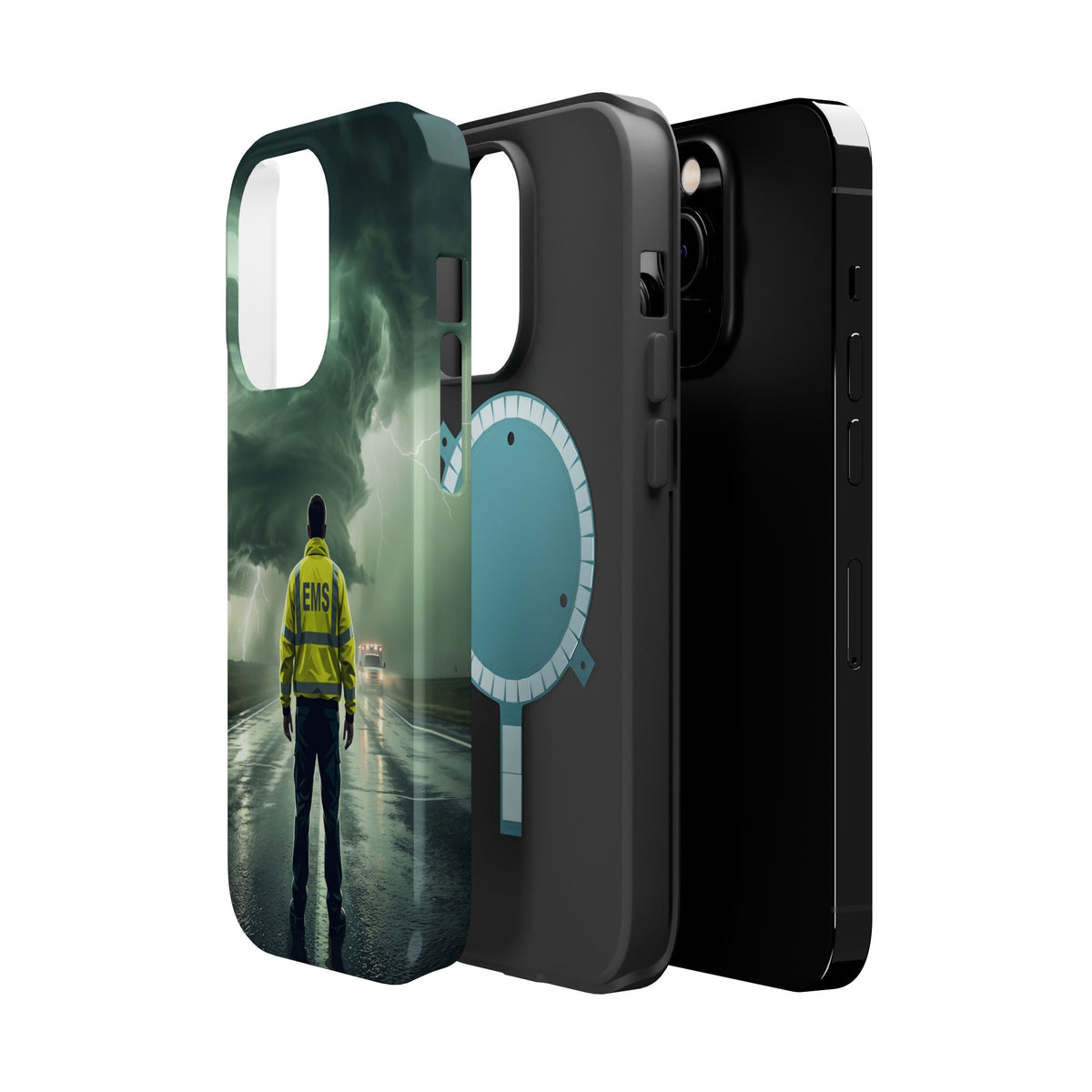 EMS Green Storm Phone Case — Magnetic Wireless Charging Cover