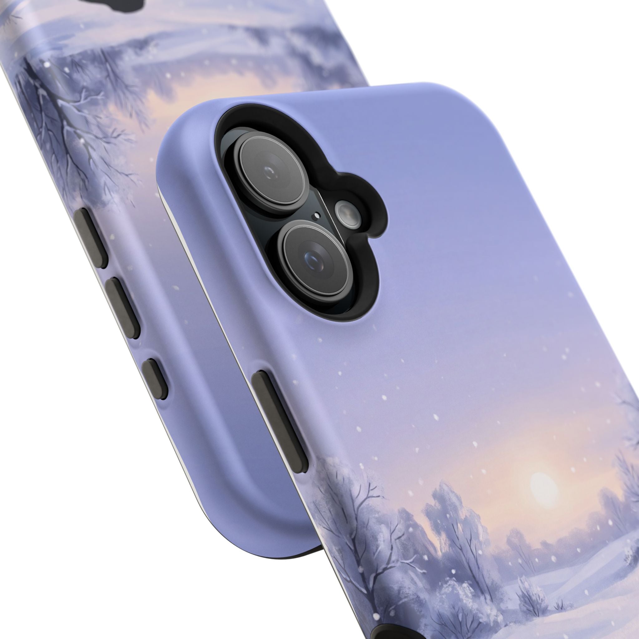 Personalized Dachshund Winter Snow Phone Case — Wireless Charging Cover