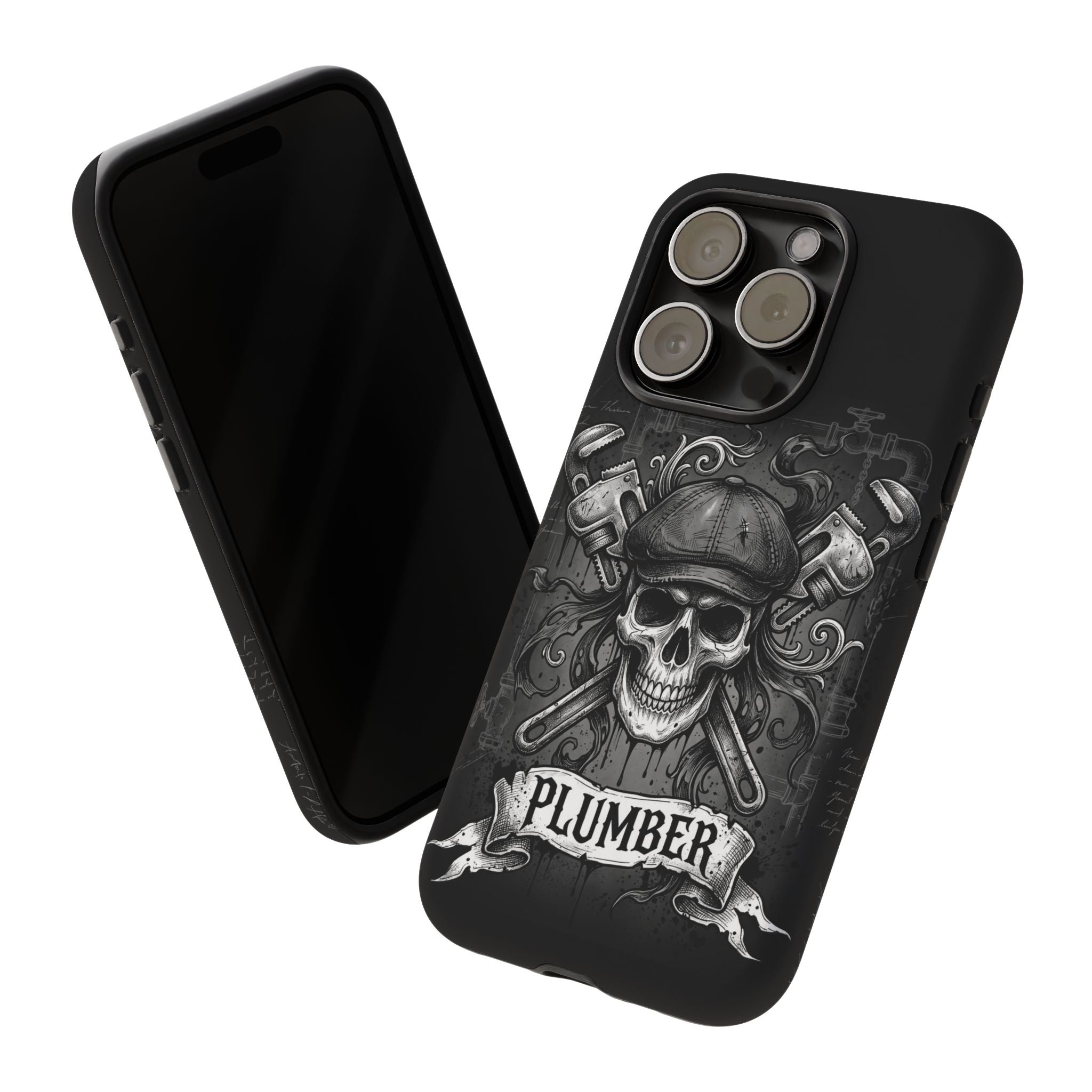 Gothic Skull Plumber Phone Case - Samsung & iPhone Series