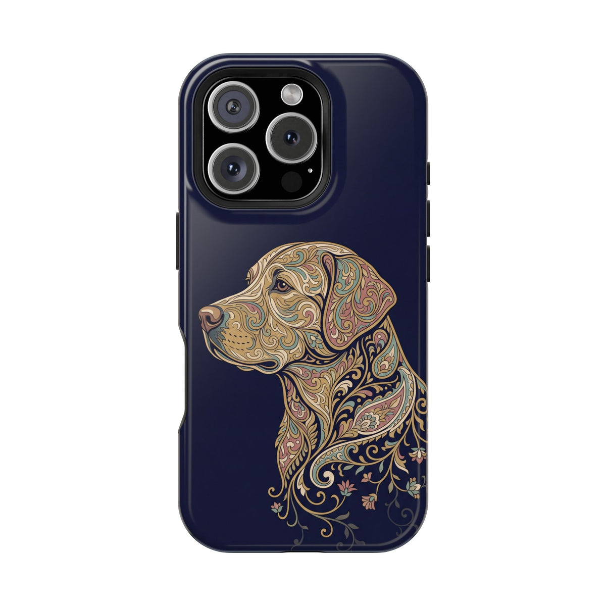 Paisley Labrador Phone Case — Tough Magnetic Case with Wireless Charging