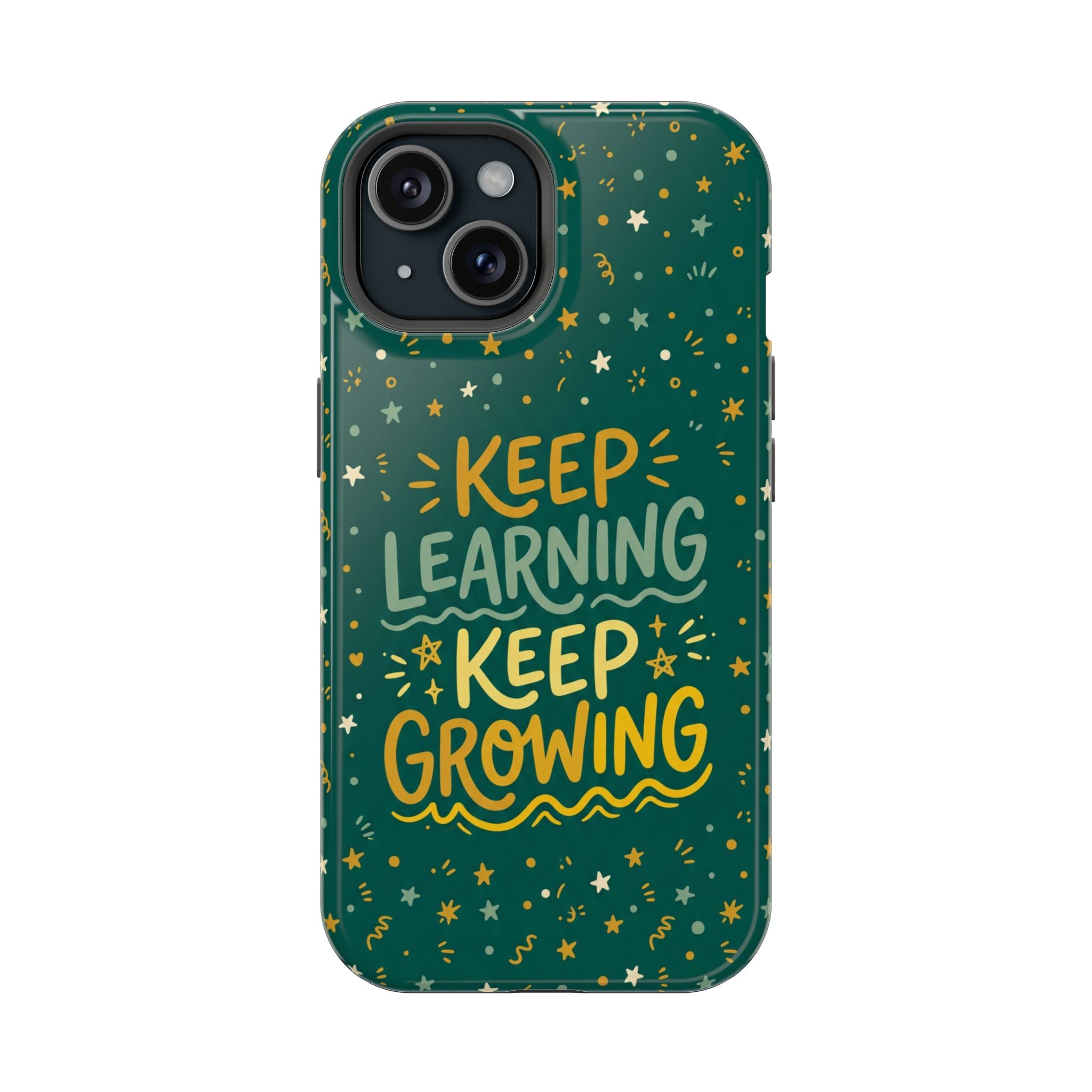 Keep Learning Keep Growing Teacher Phone Case — Wireless Charging Cover