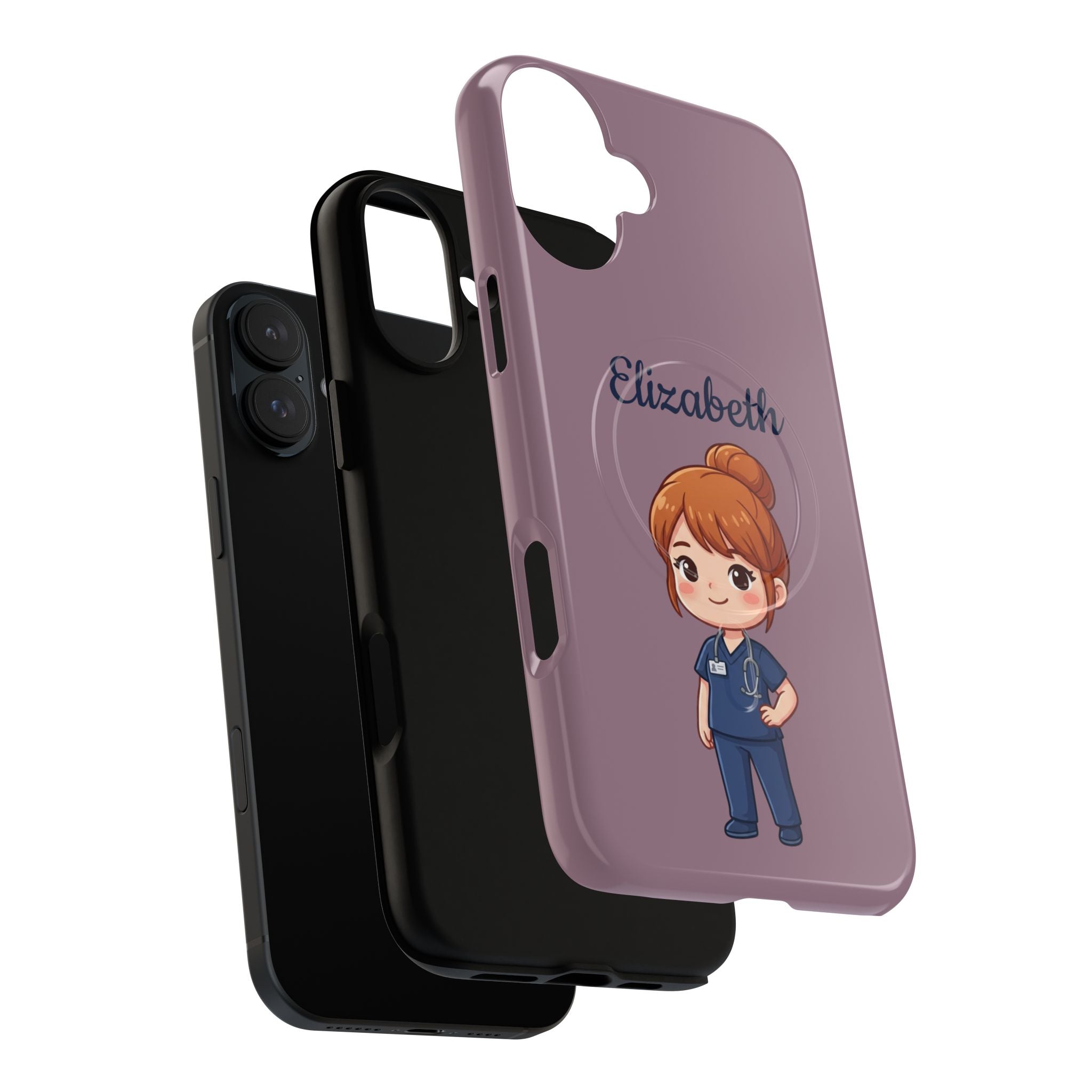 Personalized Nurse Phone Case with Custom Name | MagSafe Compatible iPhone Case