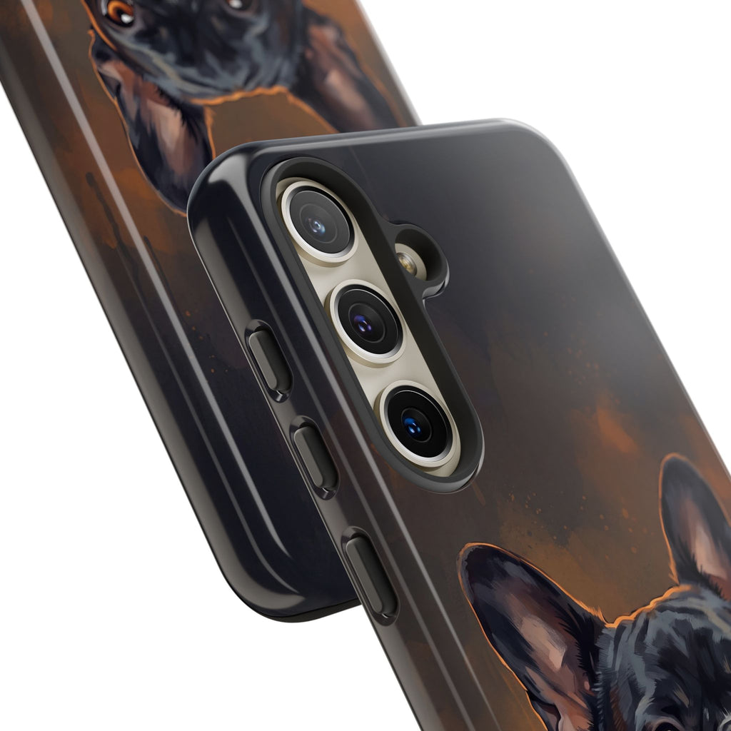 Moody French Bulldog Portrait Phone Case | Dramatic Studio Photography Style | iPhone & Samsung