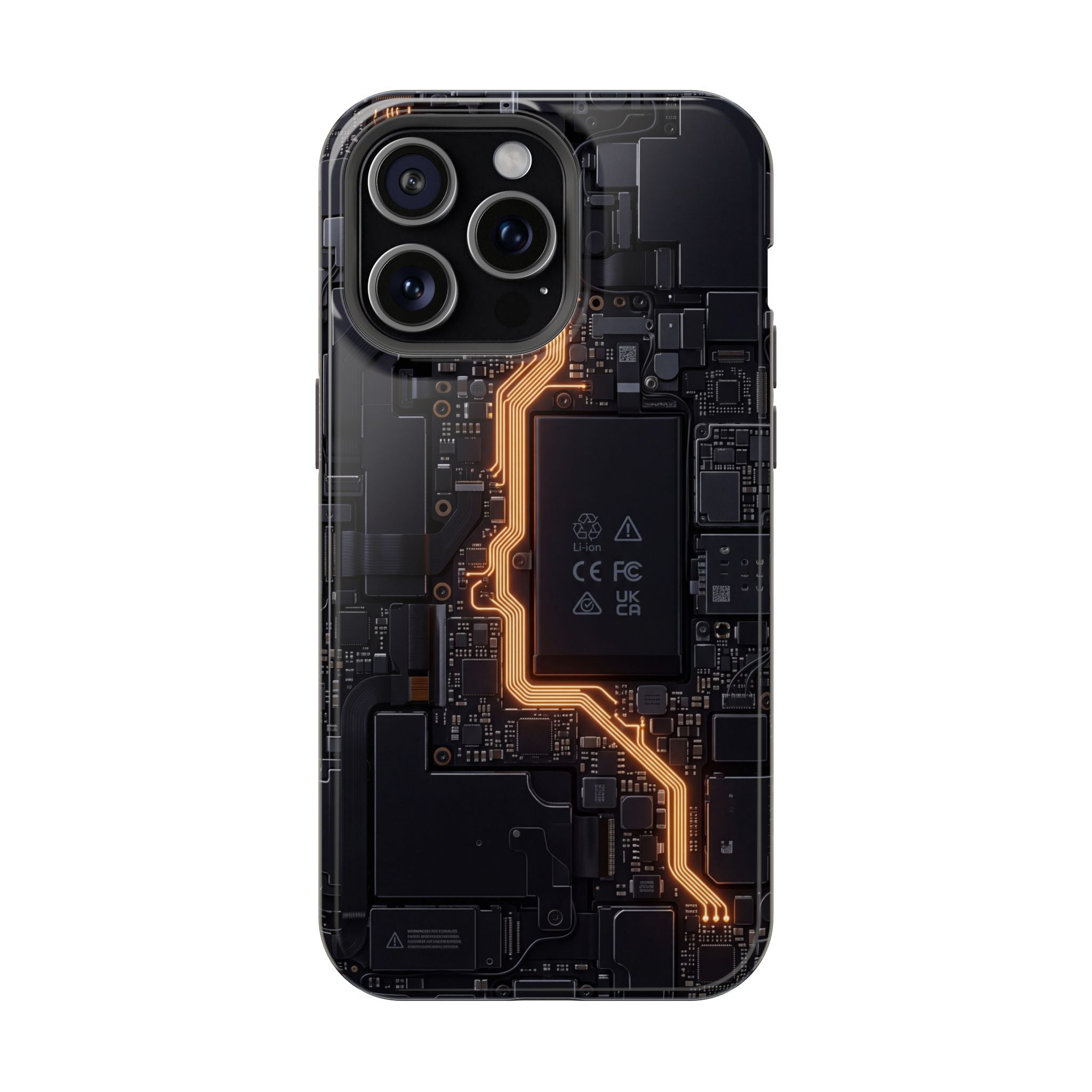 Electrician Circuit Bolt Phone Case — Impact-Resistant Wireless Charging Cover