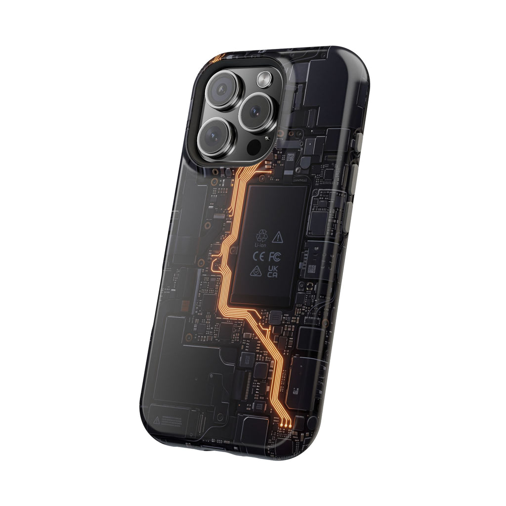 Electrician Circuit Bolt Phone Case — Impact-Resistant Wireless Charging Cover